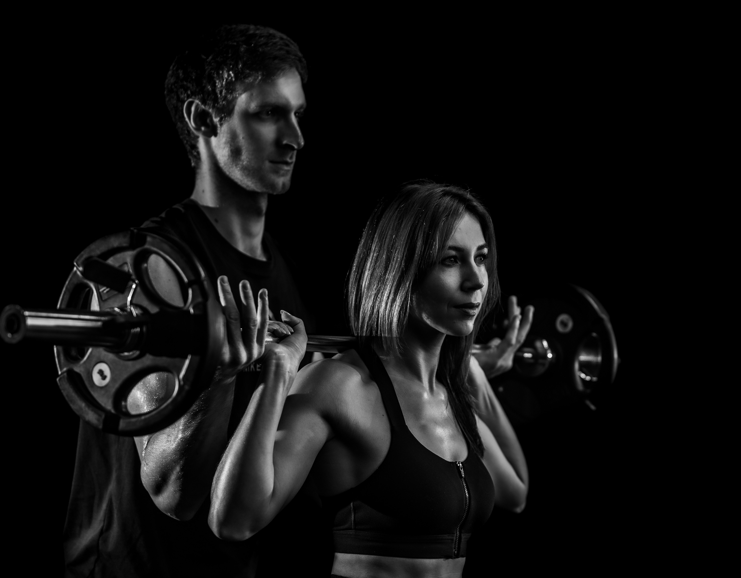 Спортивный клуб. ЧБ Фотограф Ольга Лесли