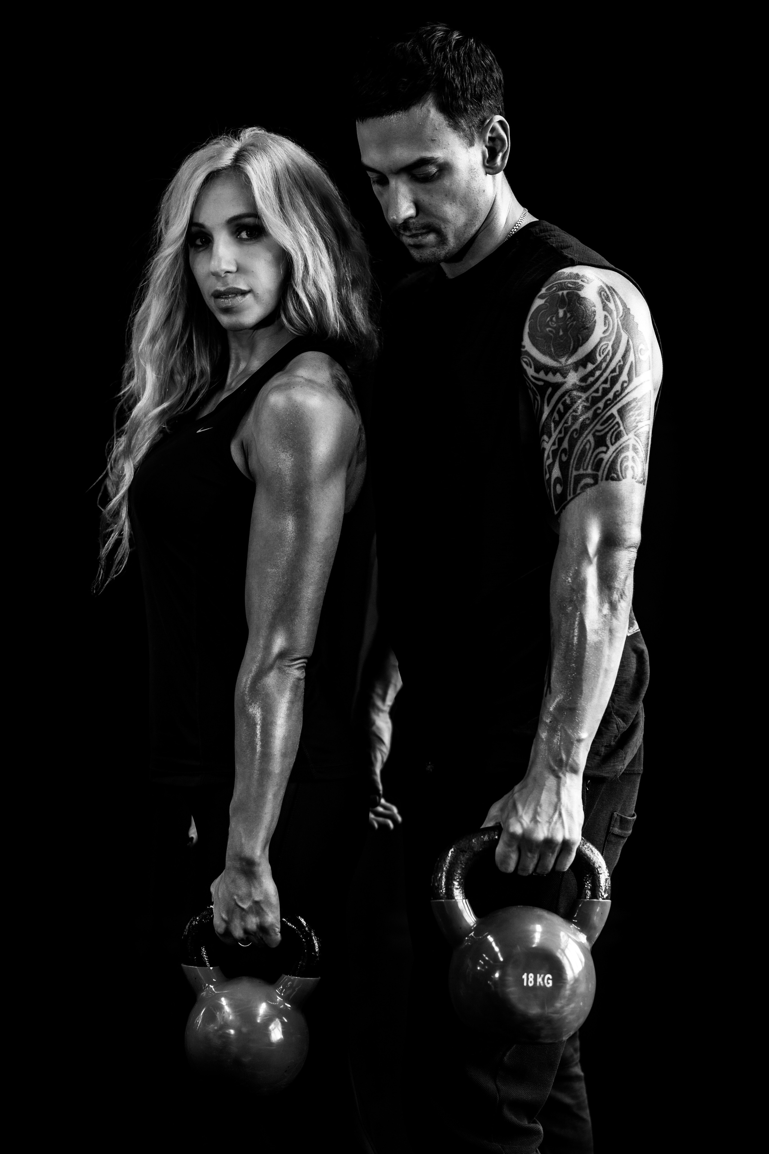 Спортивный клуб. ЧБ Фотограф Ольга Лесли