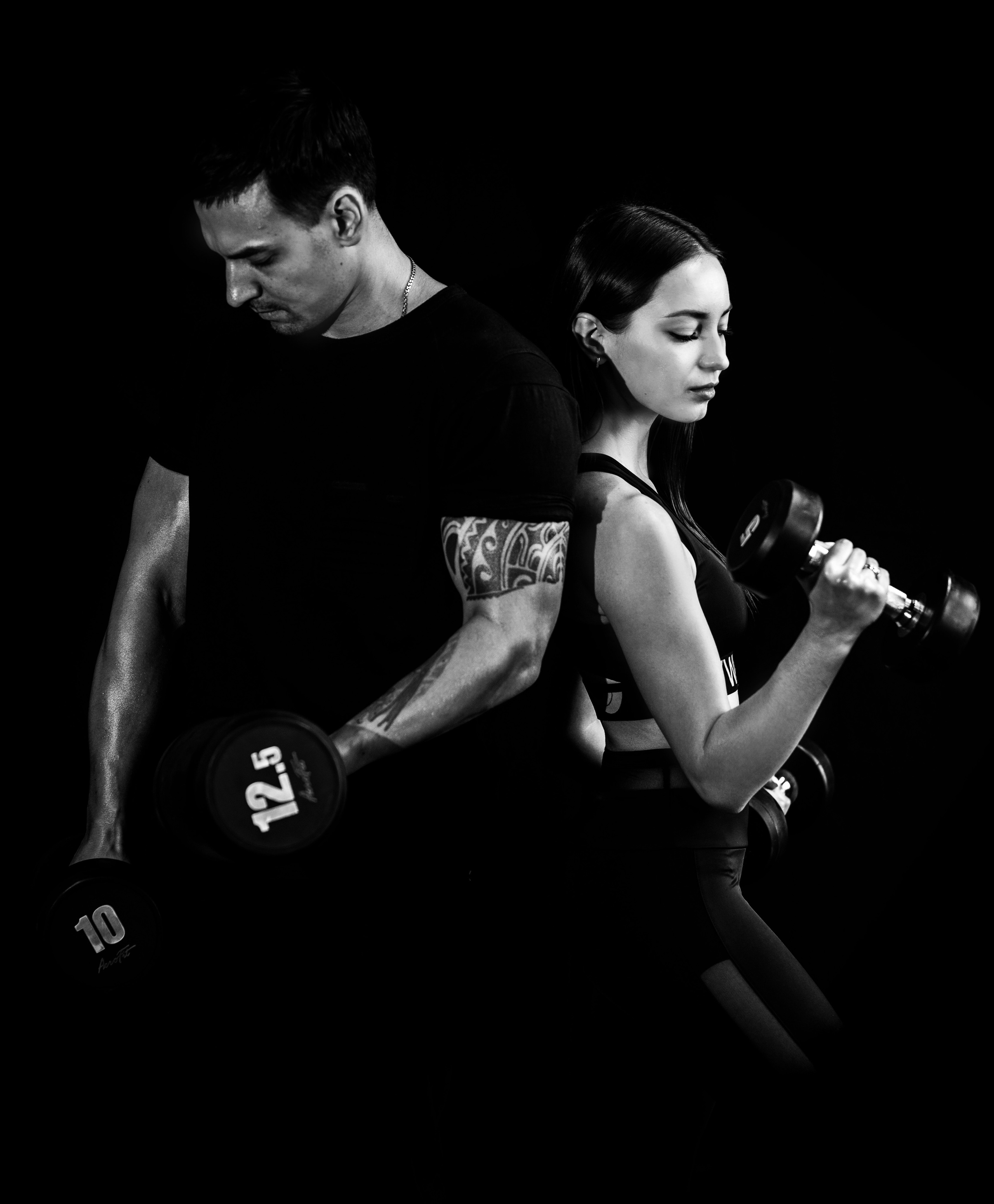 Спортивный клуб. ЧБ Фотограф Ольга Лесли