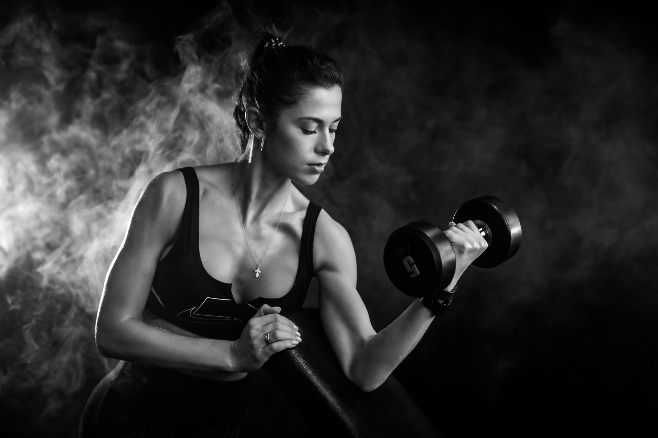 Спортивный клуб. ЧБ Фотограф Ольга Лесли