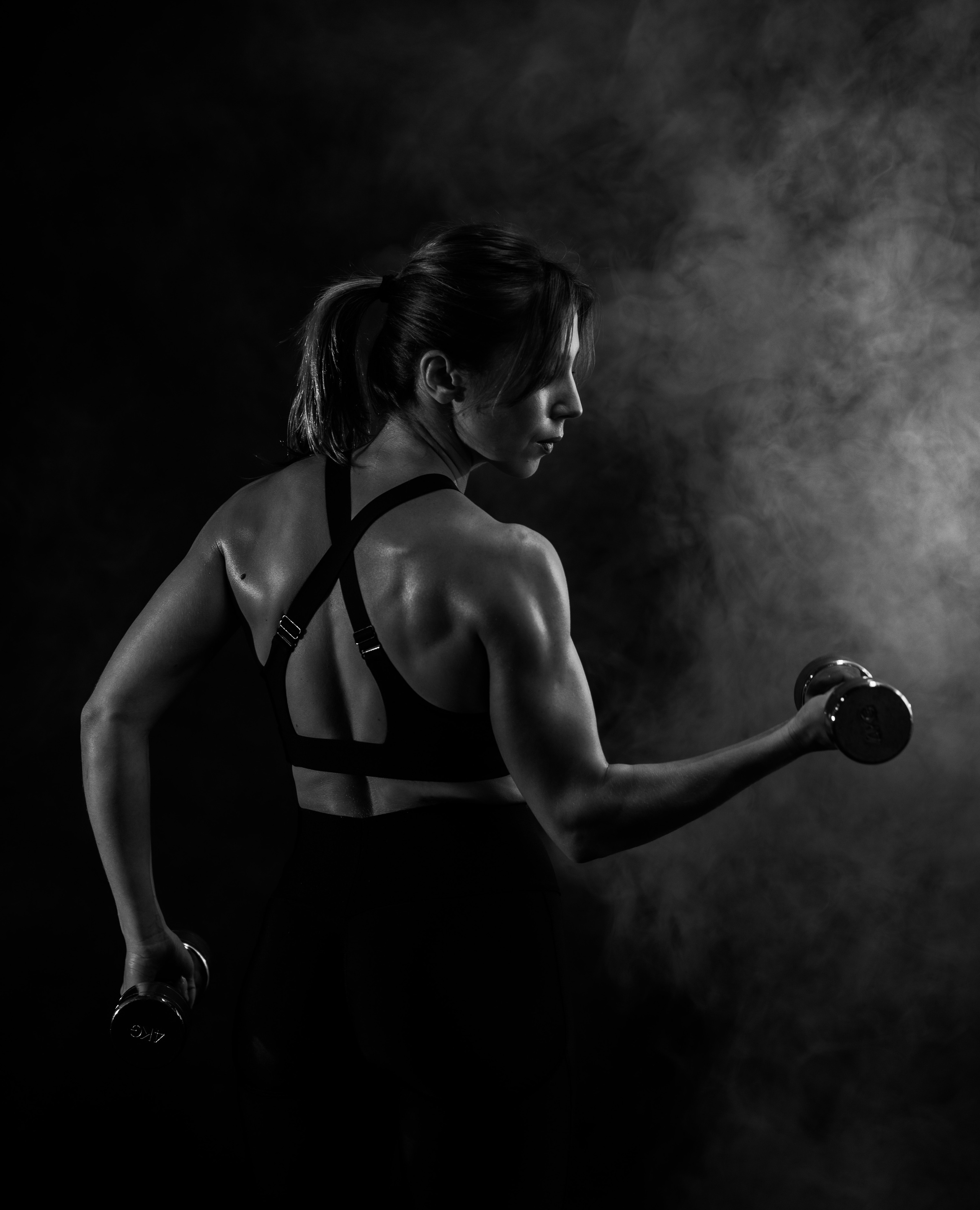 Спортивный клуб. ЧБ Фотограф Ольга Лесли