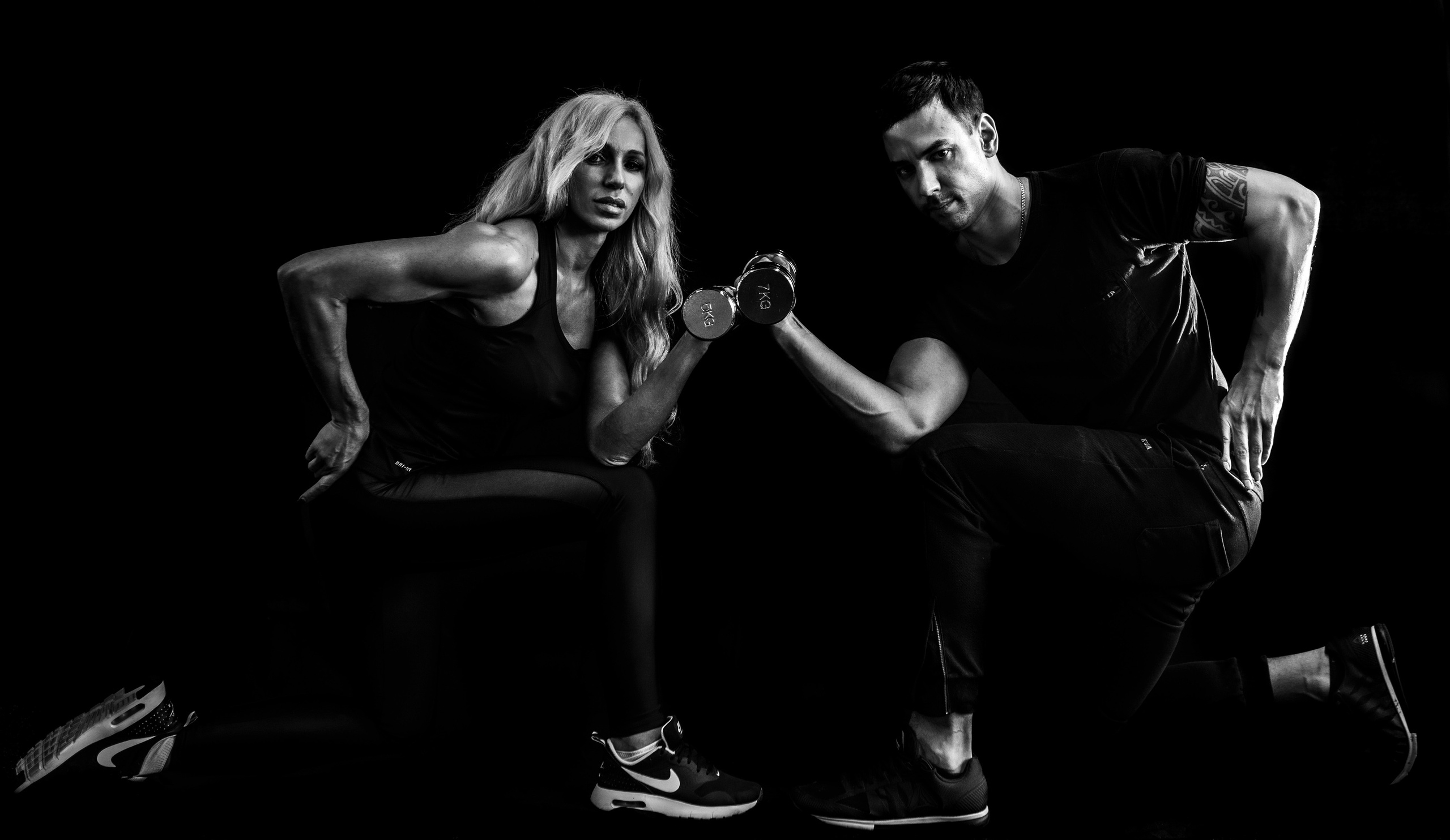 Спортивный клуб. ЧБ Фотограф Ольга Лесли