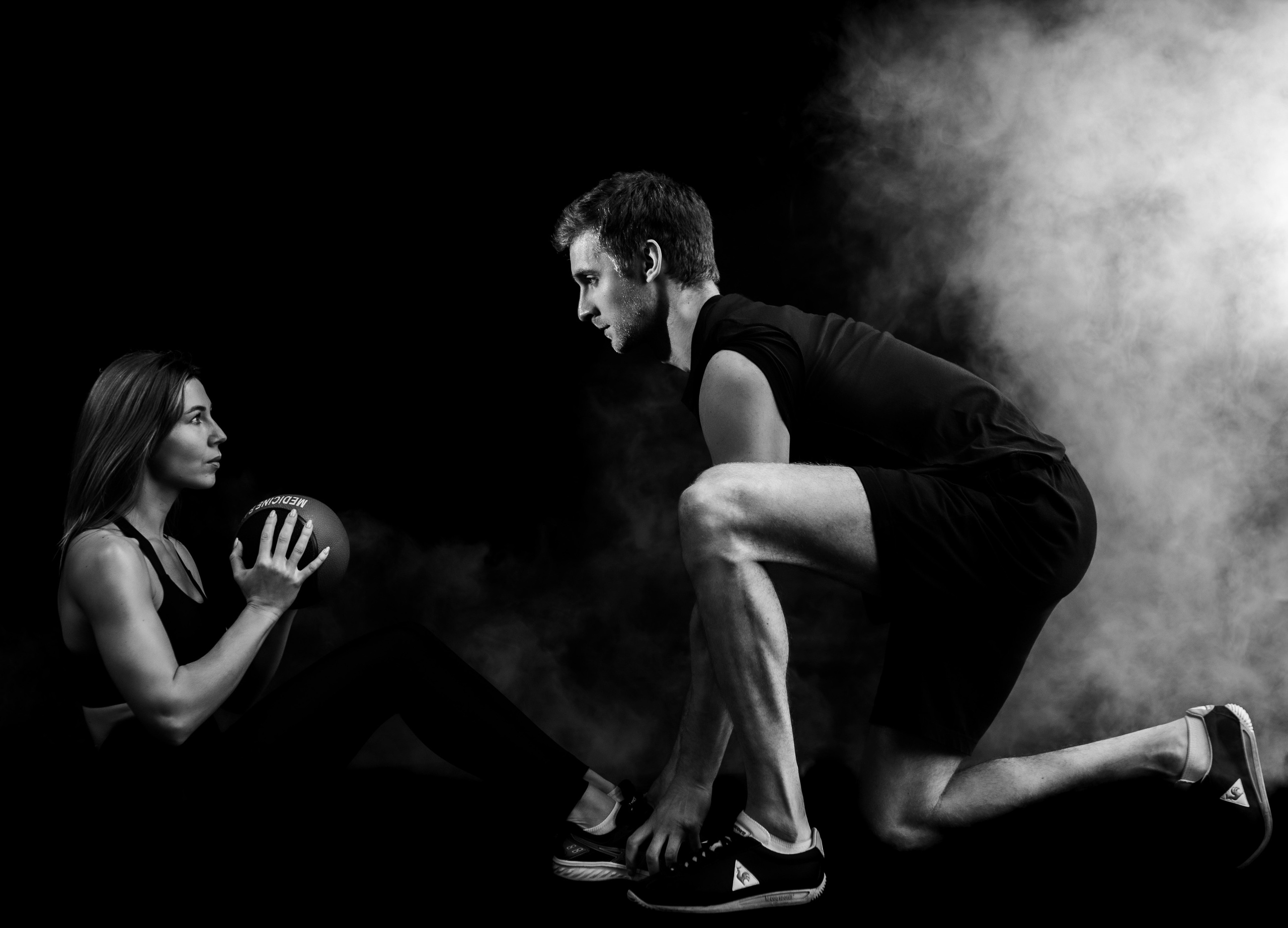 Спортивный клуб. ЧБ Фотограф Ольга Лесли