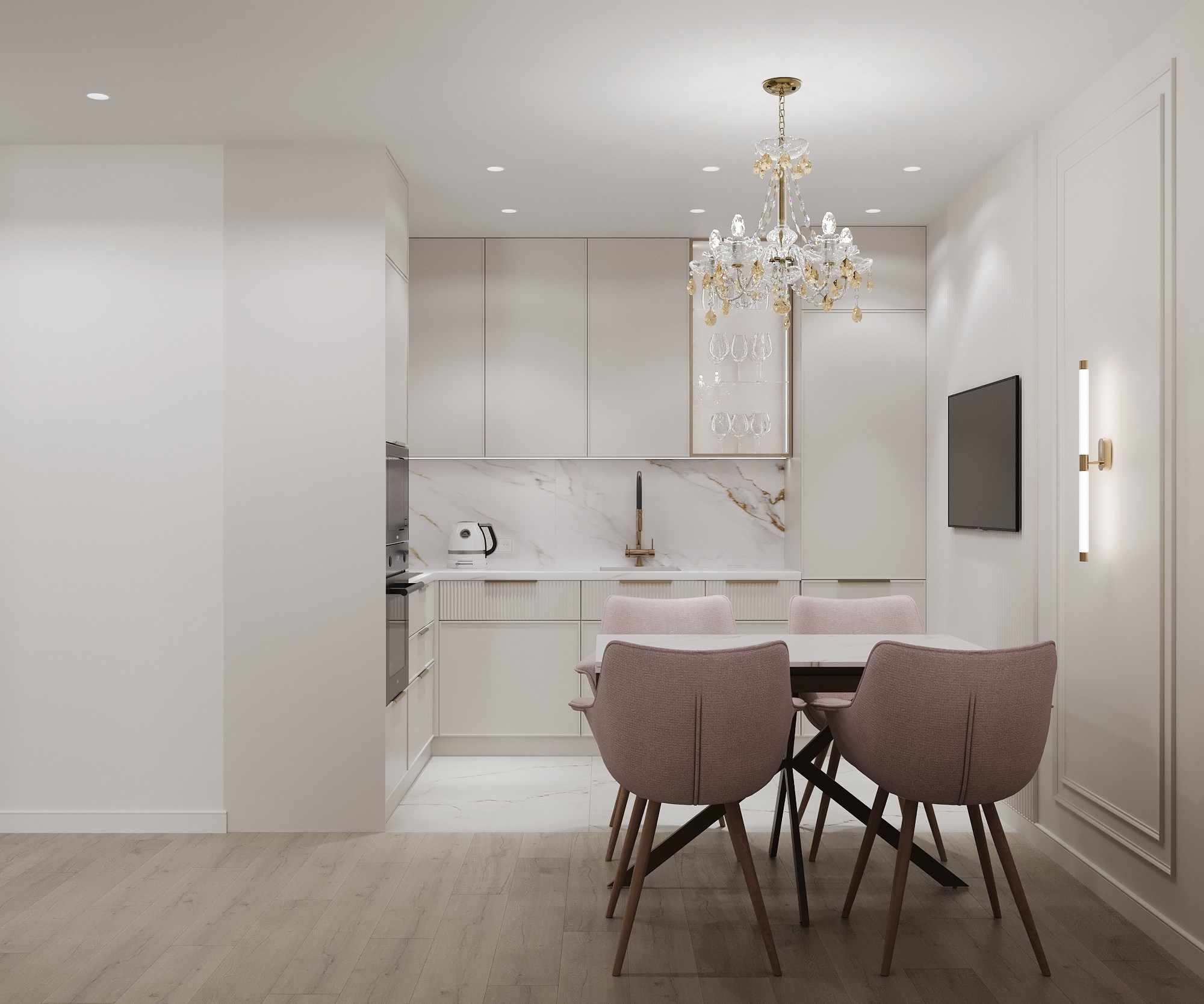 Квартира 55 кв. м. ЖК Кумир. Annything design