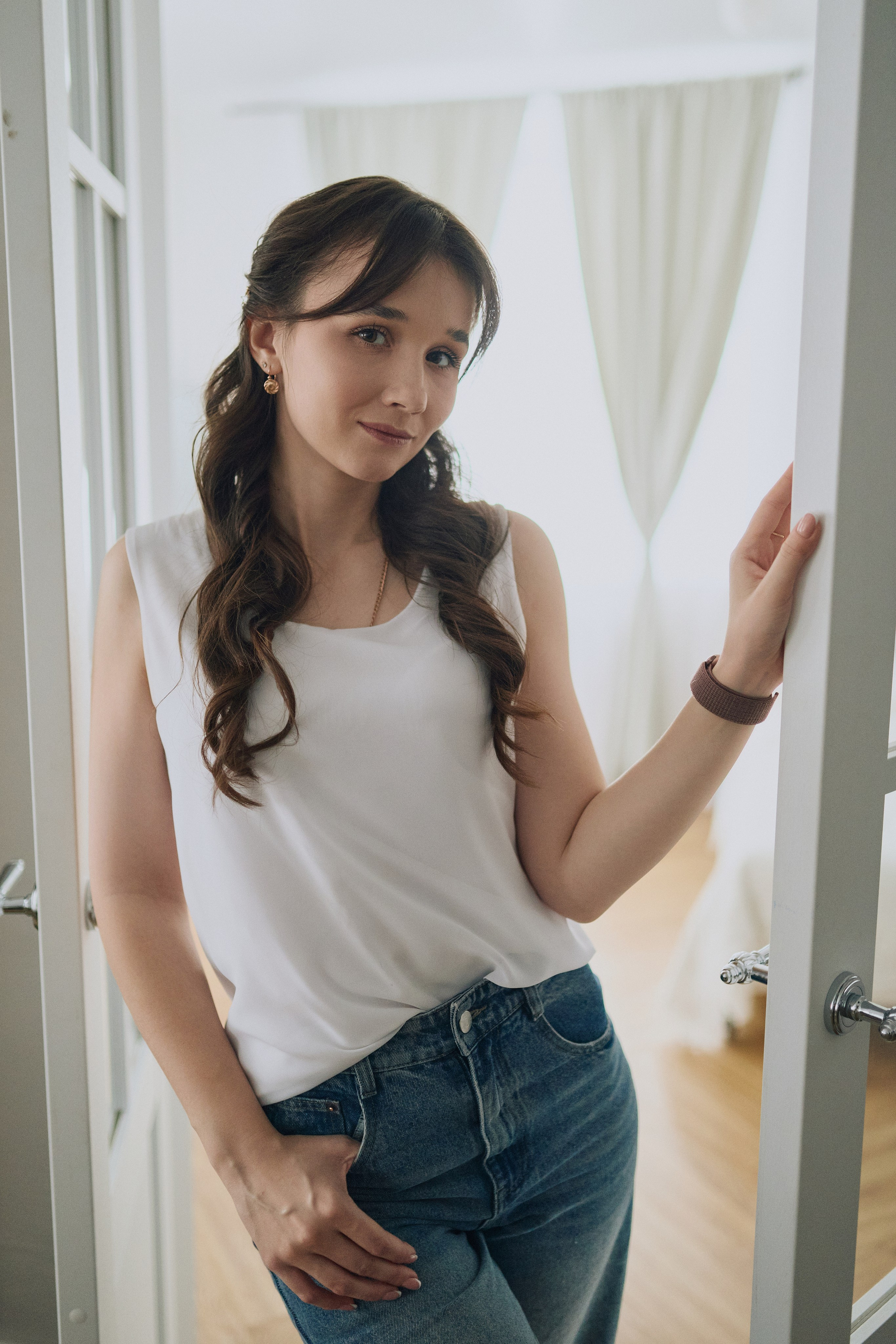 Студийная фотосессия мамы и дочки. Алина Каравайцева. Фотограф в городе Барнаул