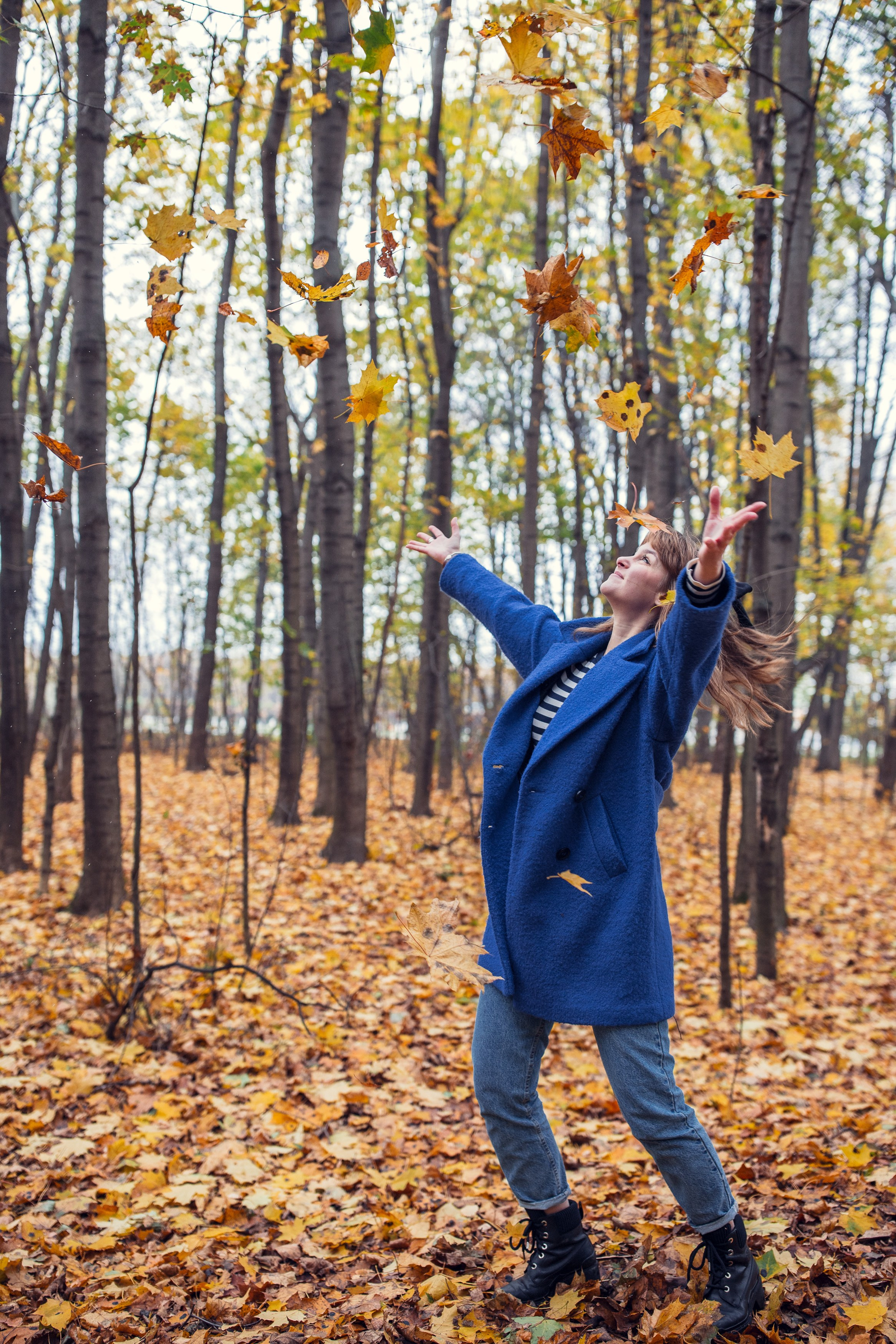 Осенняя прогулка Анны в Кусково. Фотограф — Евгений Свистков
