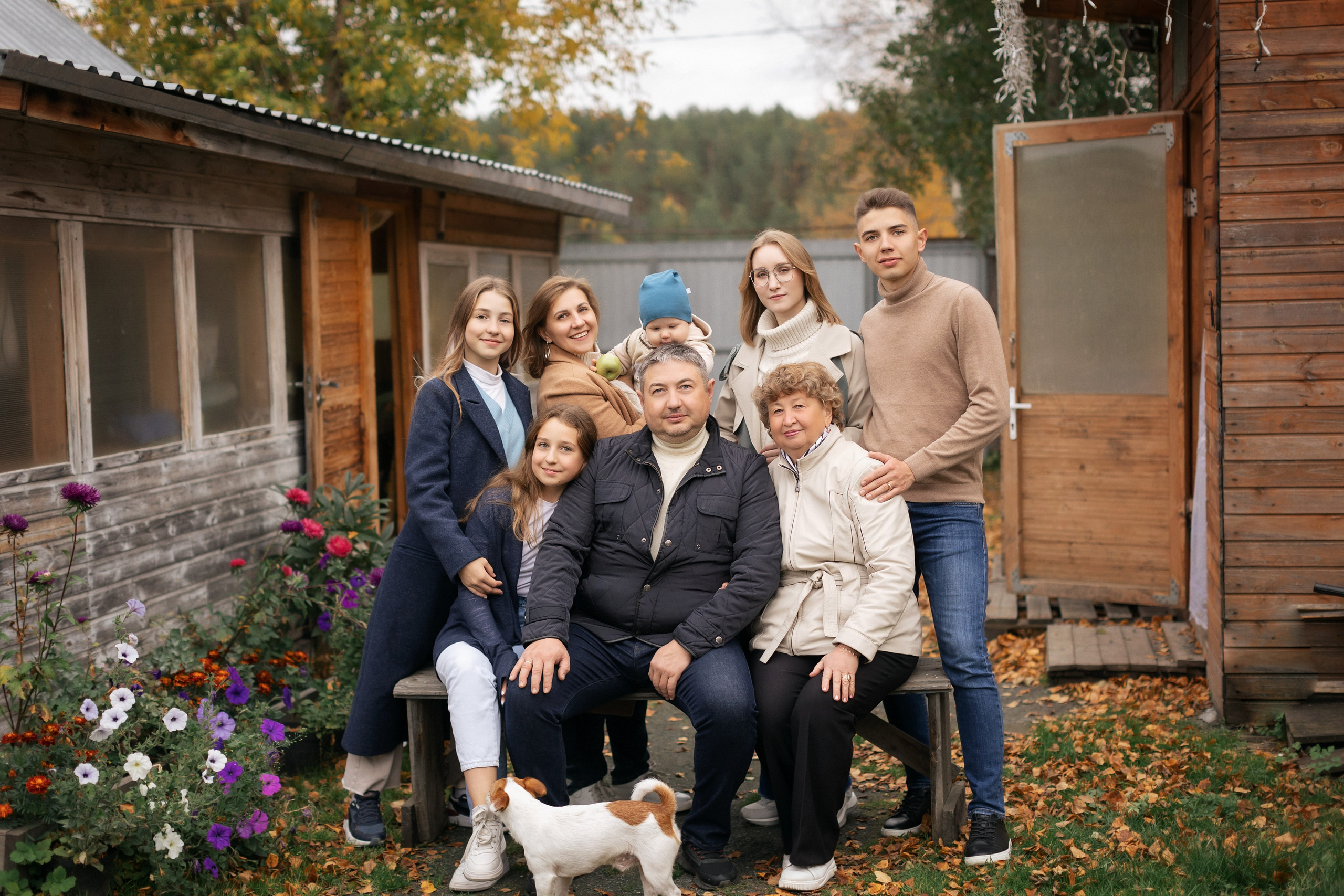 осенняя семейная фотосессия