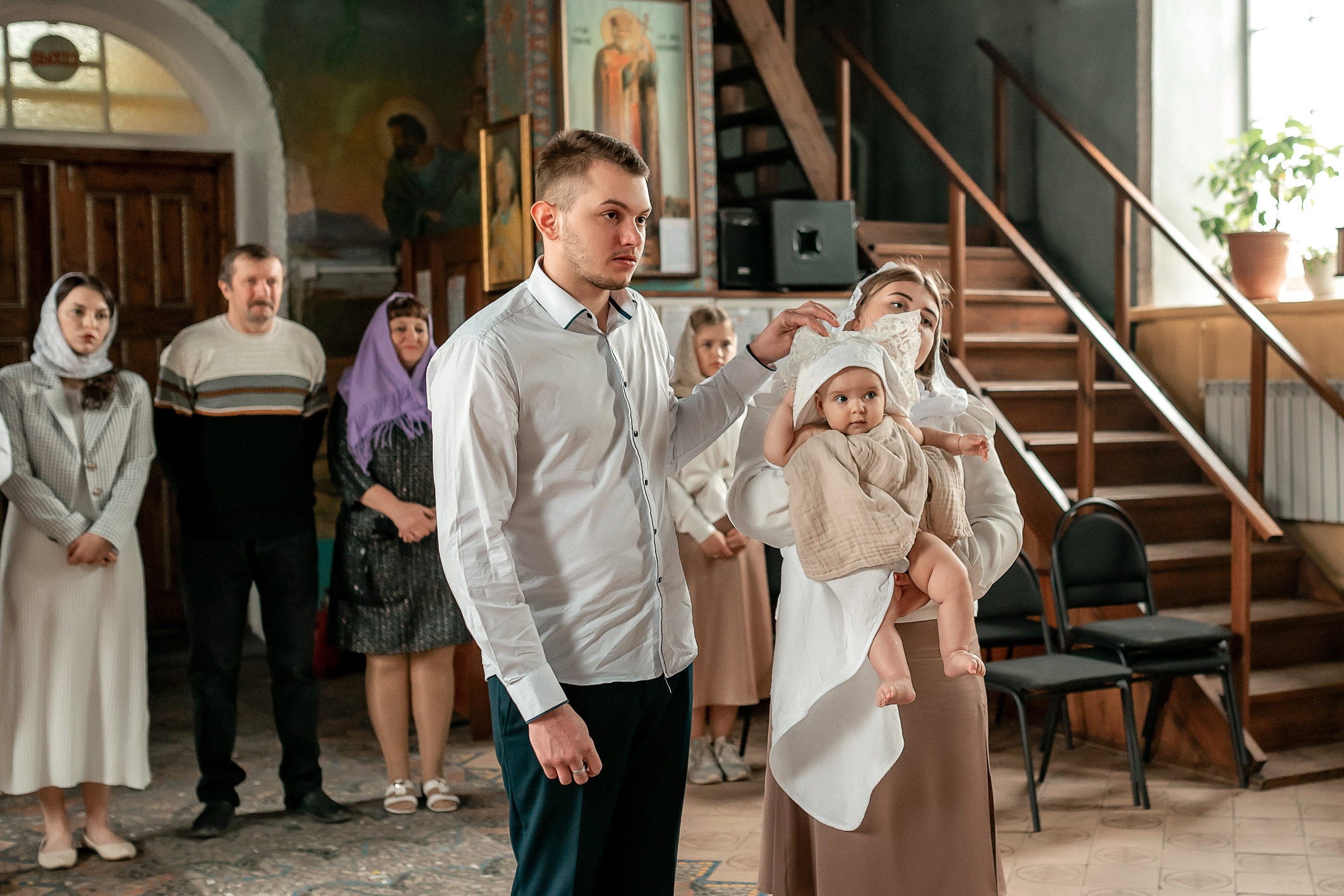 Красивая съемочка Крещение Александры. Семейный и детский фотограф Наталья Горда