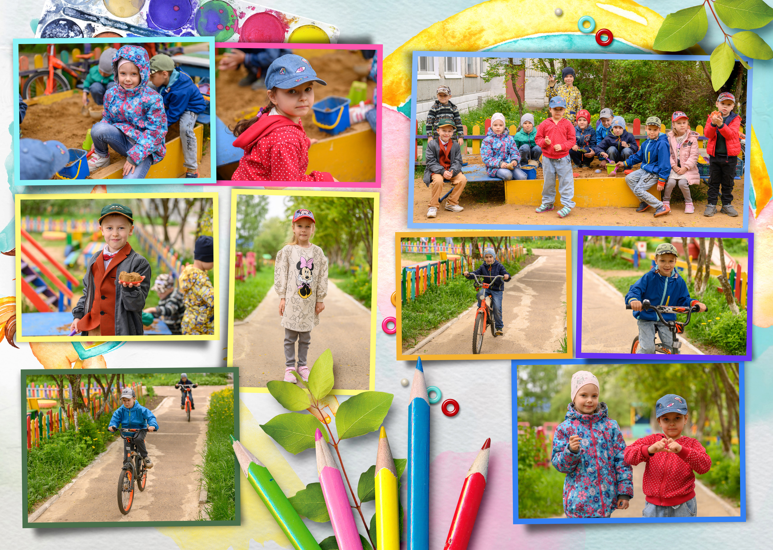 Альбом для детского сада (8 разворотов) 3490 руб. Школьный и свадебный фотограф в Сыктывкаре Никита Козлов