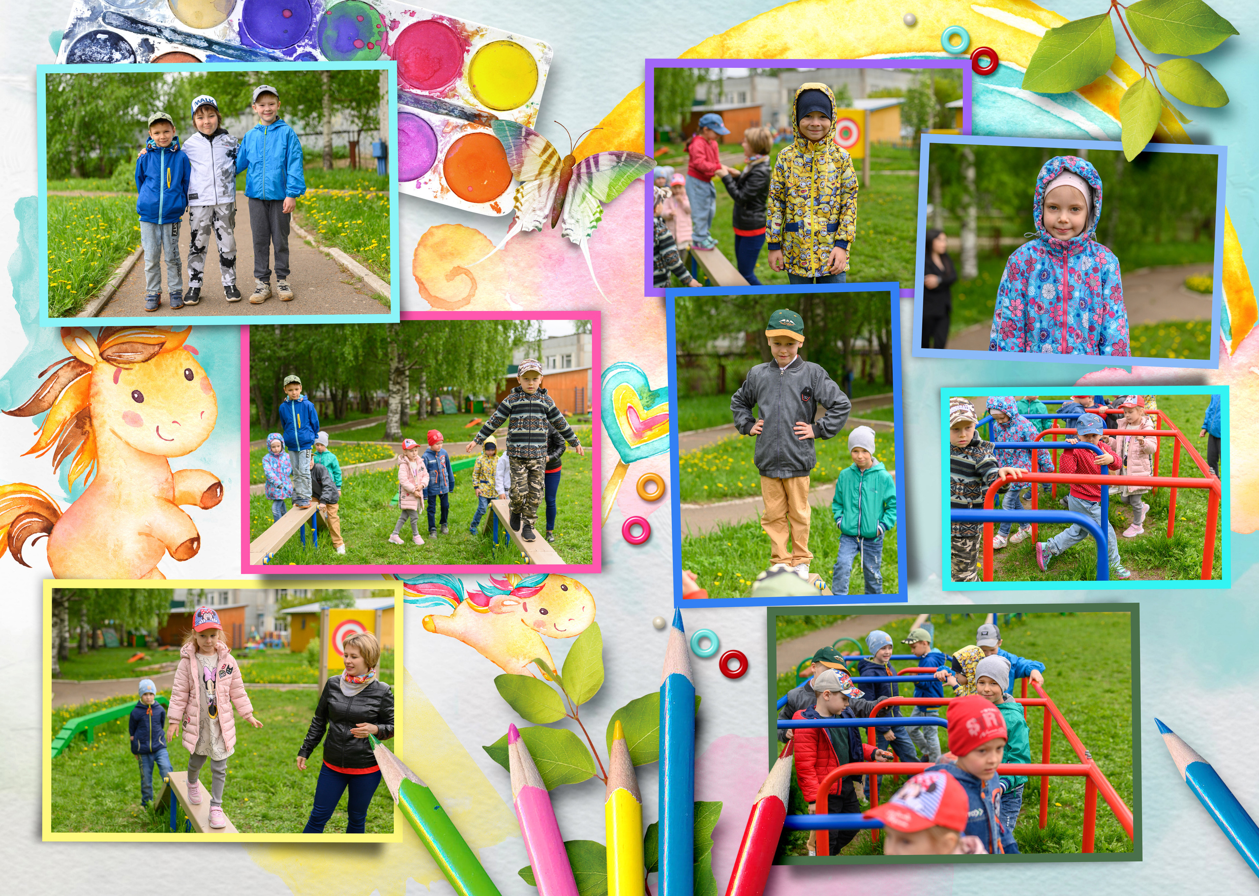 Альбом для детского сада (8 разворотов) 3490 руб. Школьный и свадебный фотограф в Сыктывкаре Никита Козлов