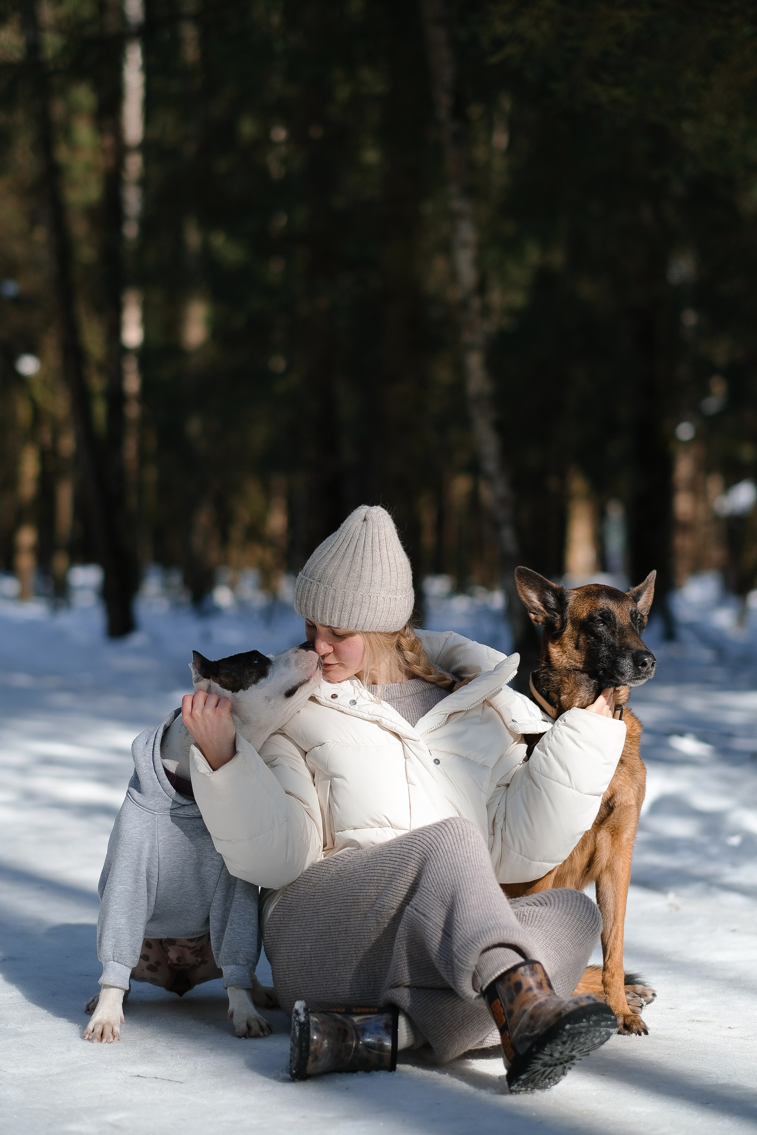 Женя, Афра и Молли. Фотограф и видеограф анималист Аганина Дарья