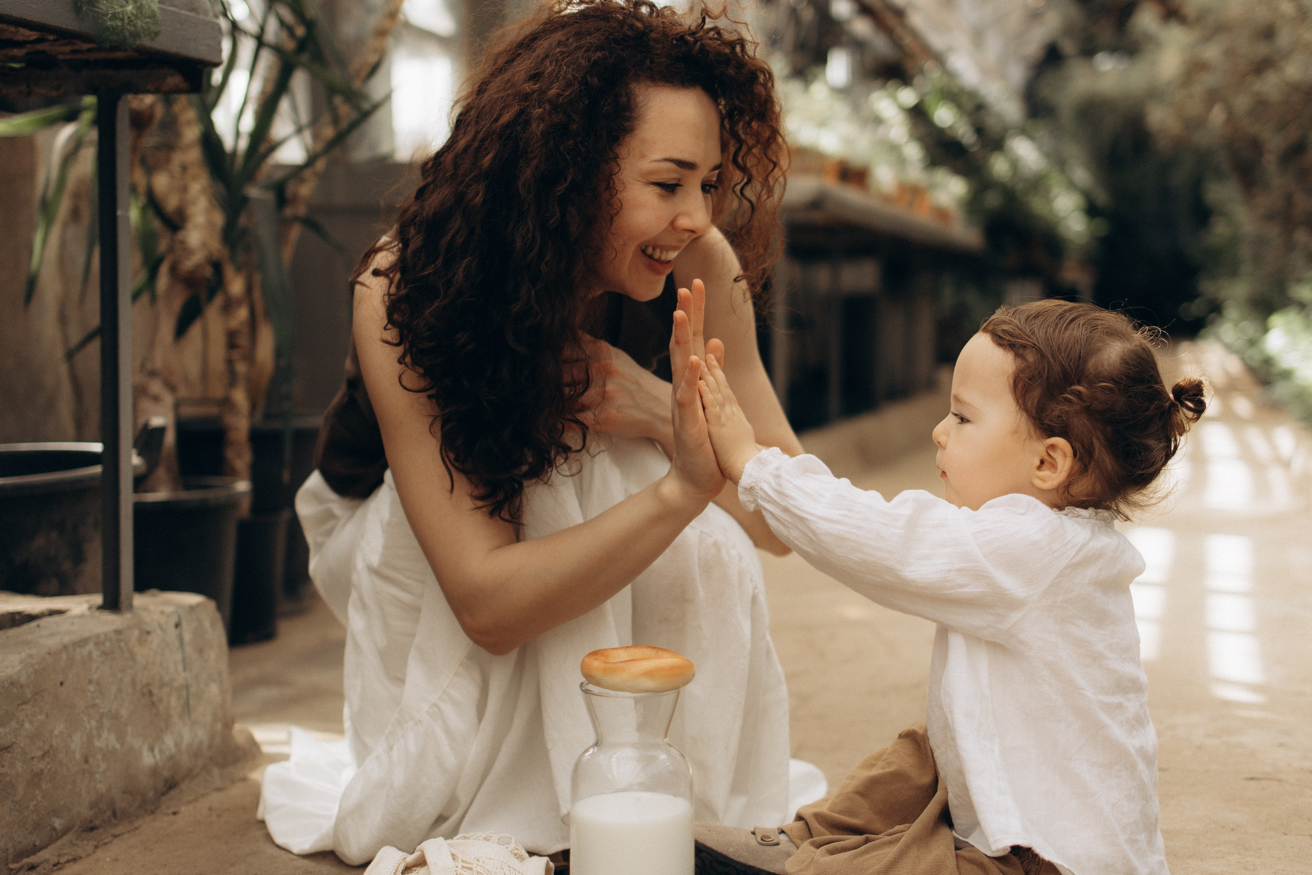 Прогулка по оранжерее. Семейный фотограф в Москве Ксения Аганина