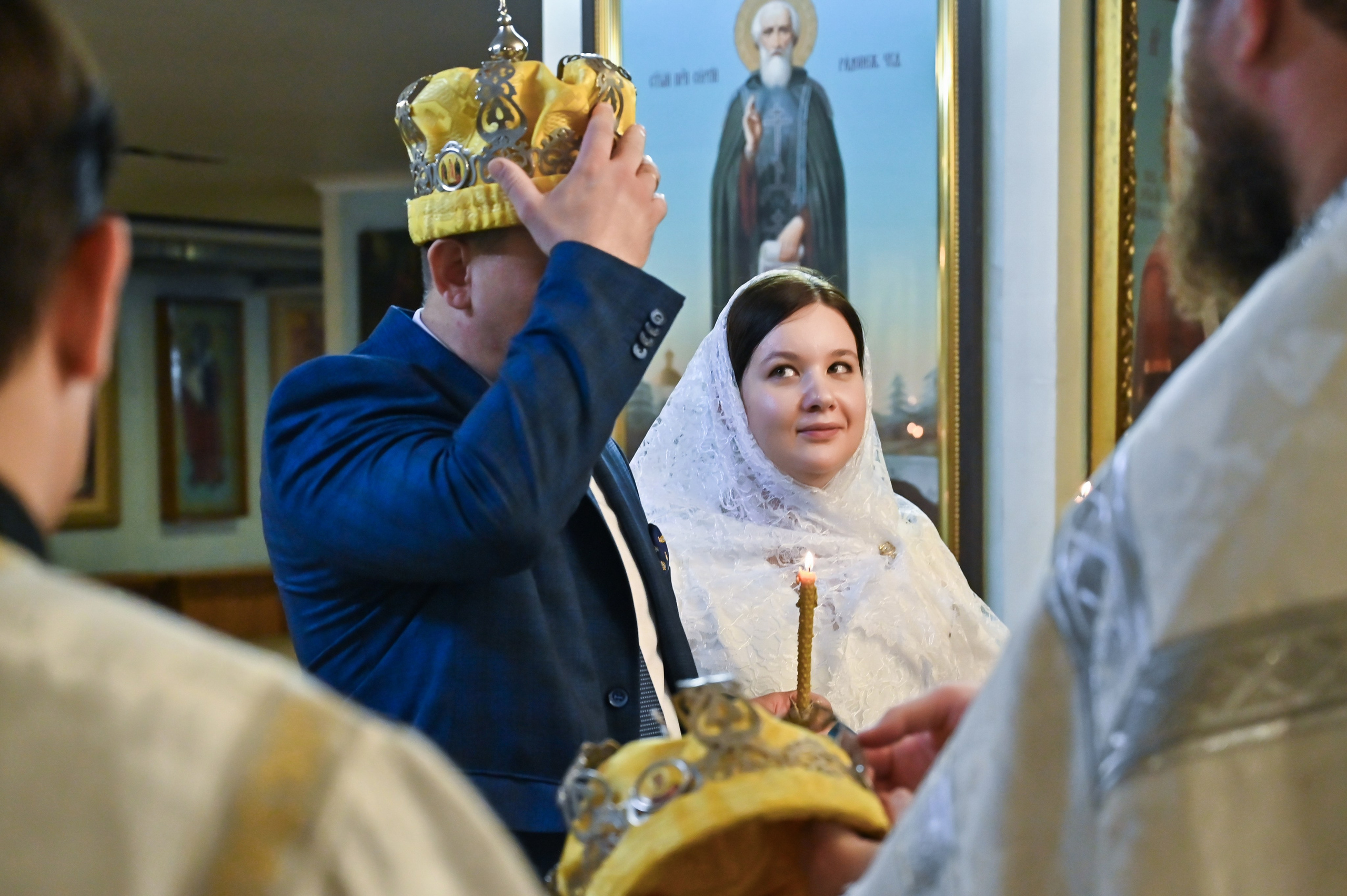 Венчание Андрей и Елена. Репортажный и свадебный фотограф в Липецке Иван Первойкин