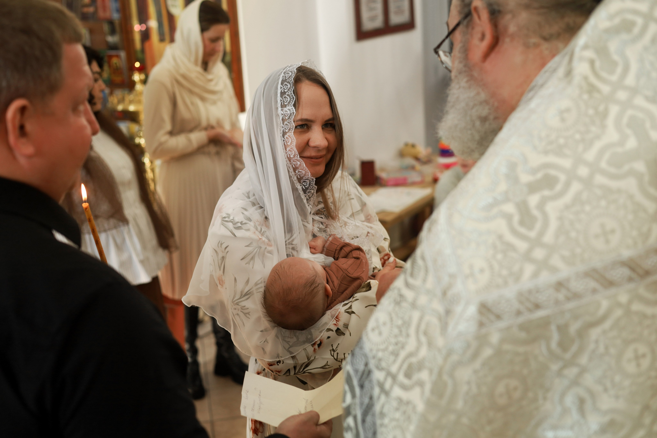 Таинство крещения. Фотограф новорожденных Саратов