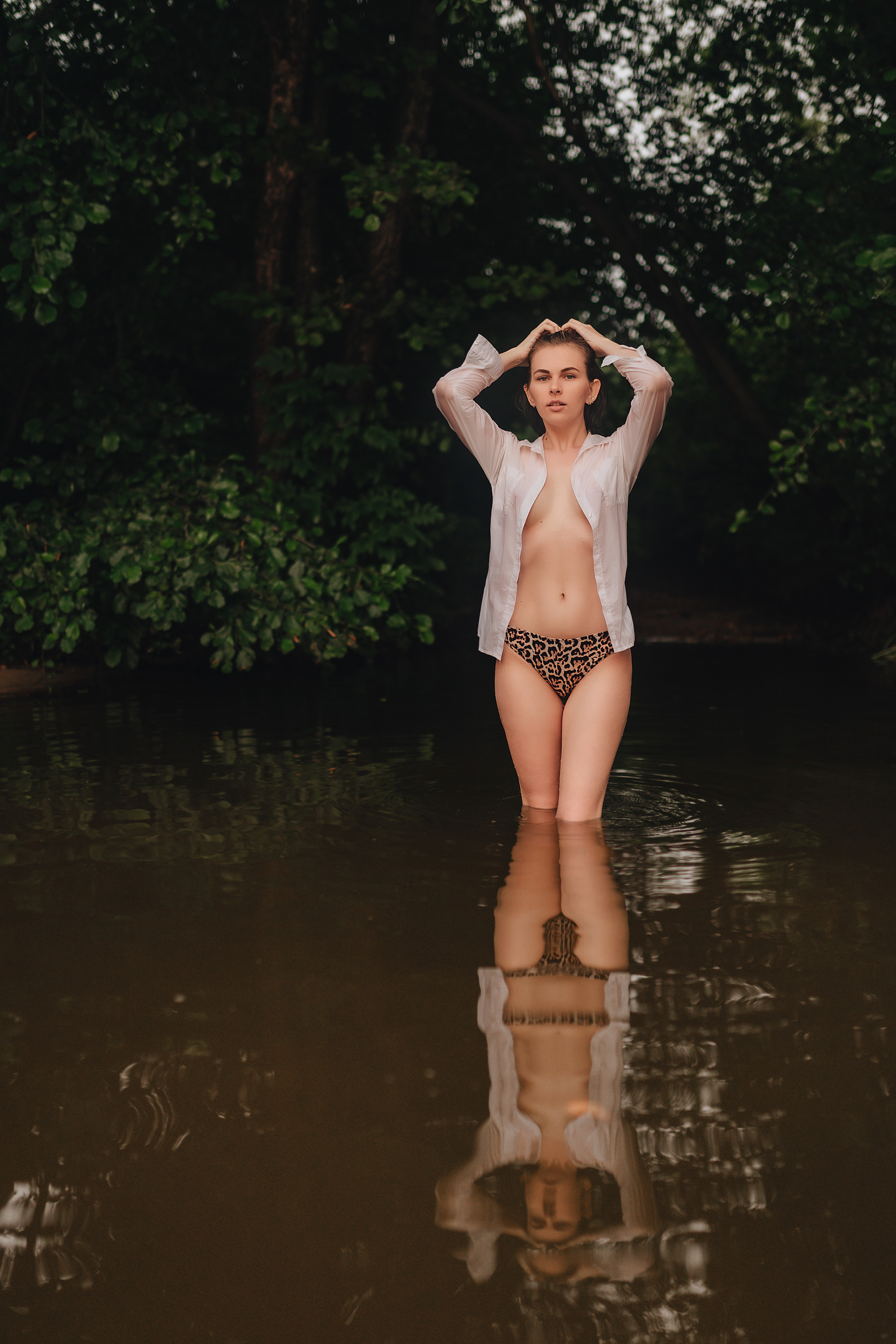 Кристина |Съемка в реке. Фотограф Карина Шмулёва. Воронеж и область