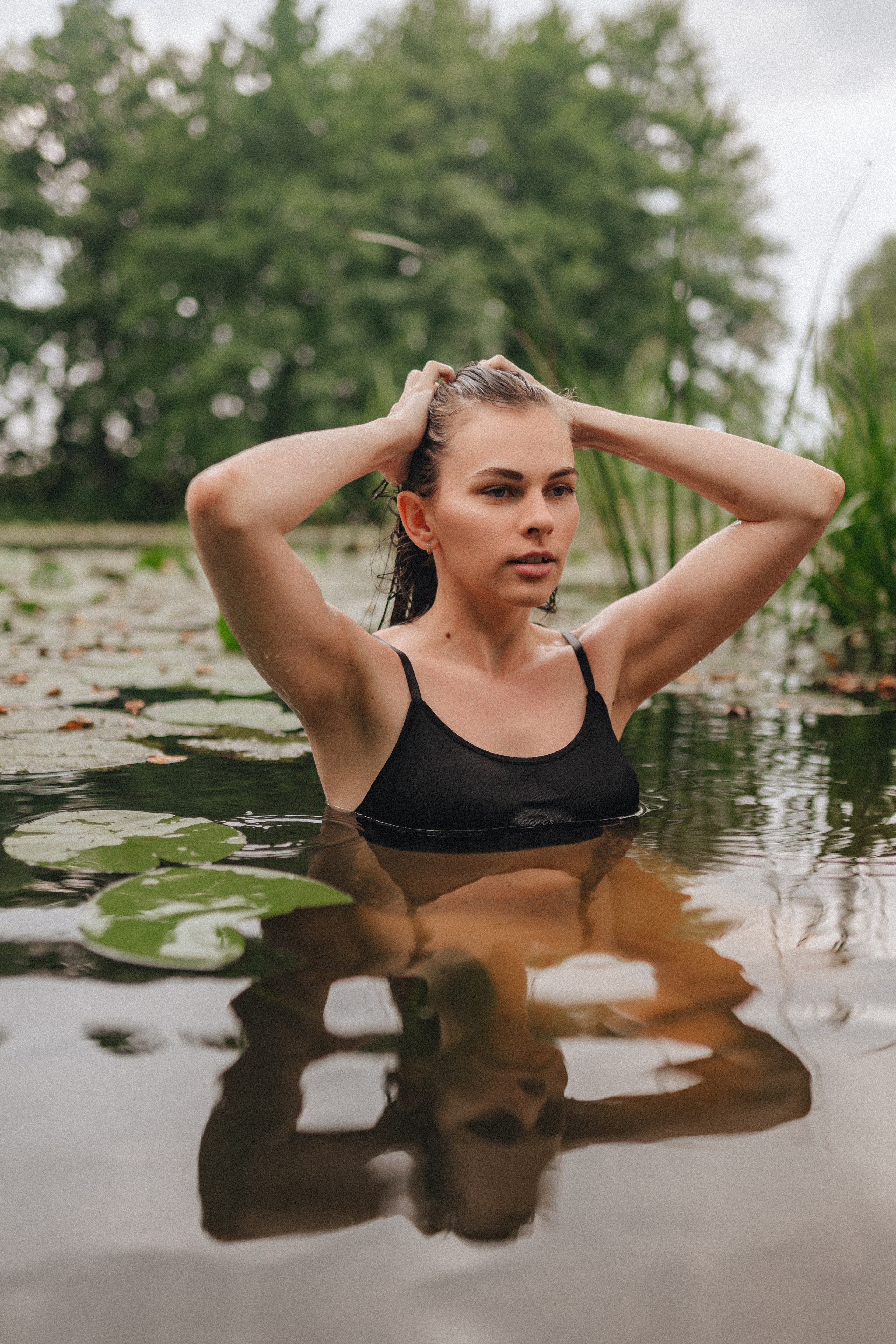 Кристина |Съемка в реке. Фотограф Карина Шмулёва. Воронеж и область