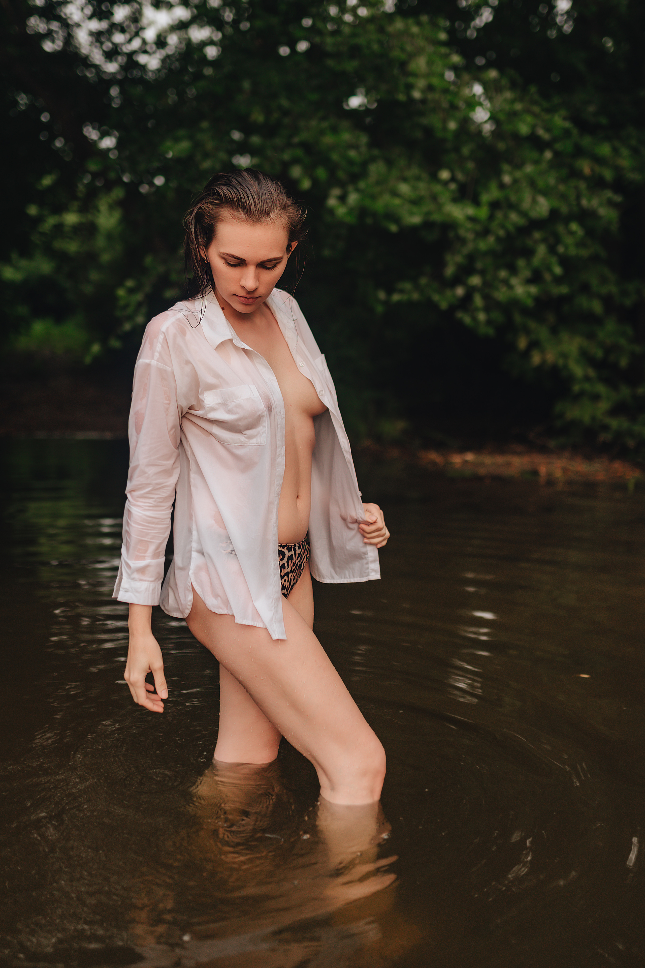 Кристина |Съемка в реке. Фотограф Карина Шмулёва. Воронеж и область