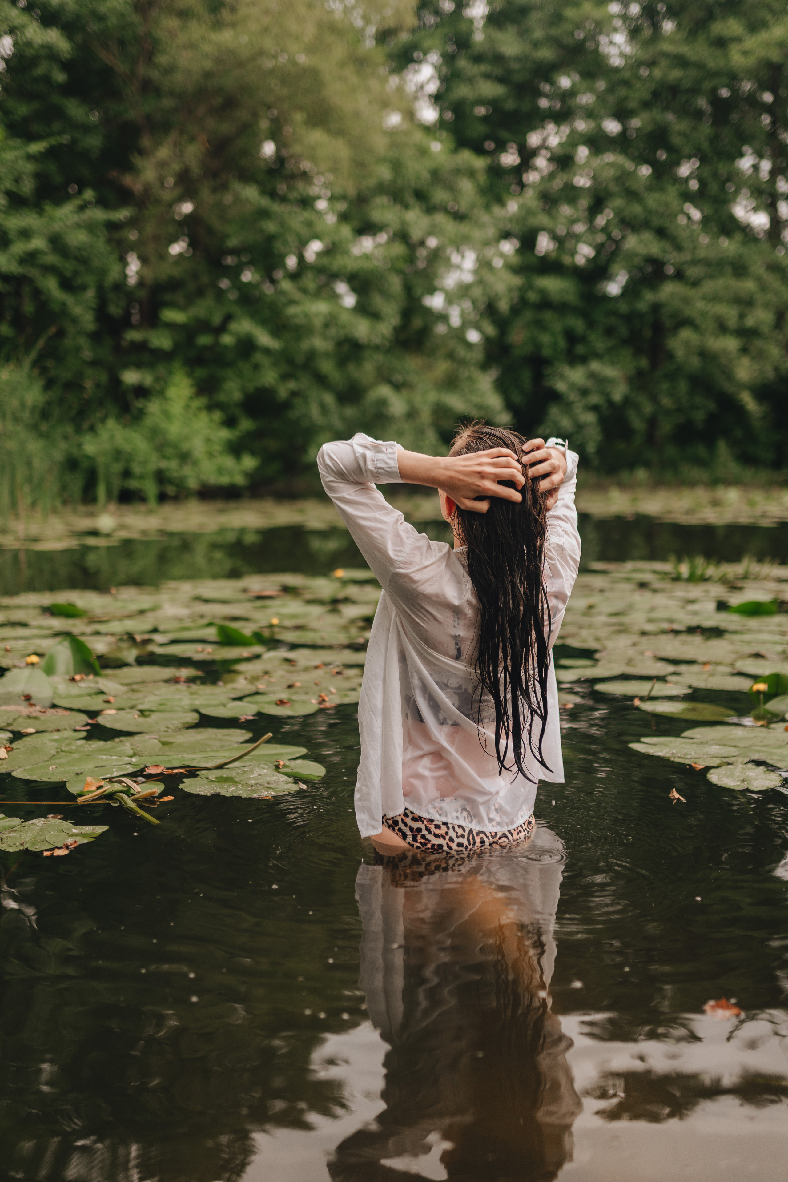 Кристина |Съемка в реке. Фотограф Карина Шмулёва. Воронеж и область
