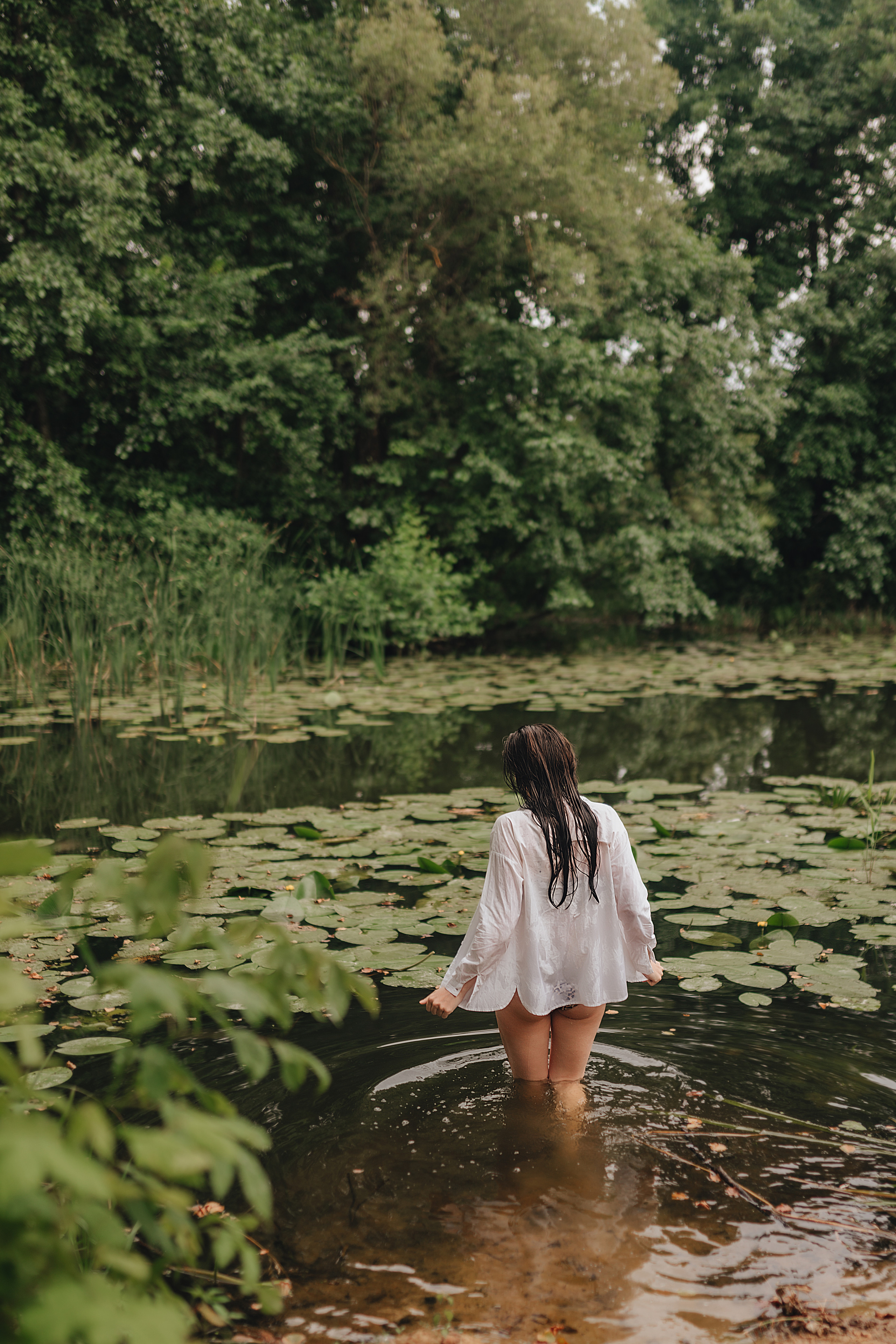 Кристина |Съемка в реке. Фотограф Карина Шмулёва. Воронеж и область