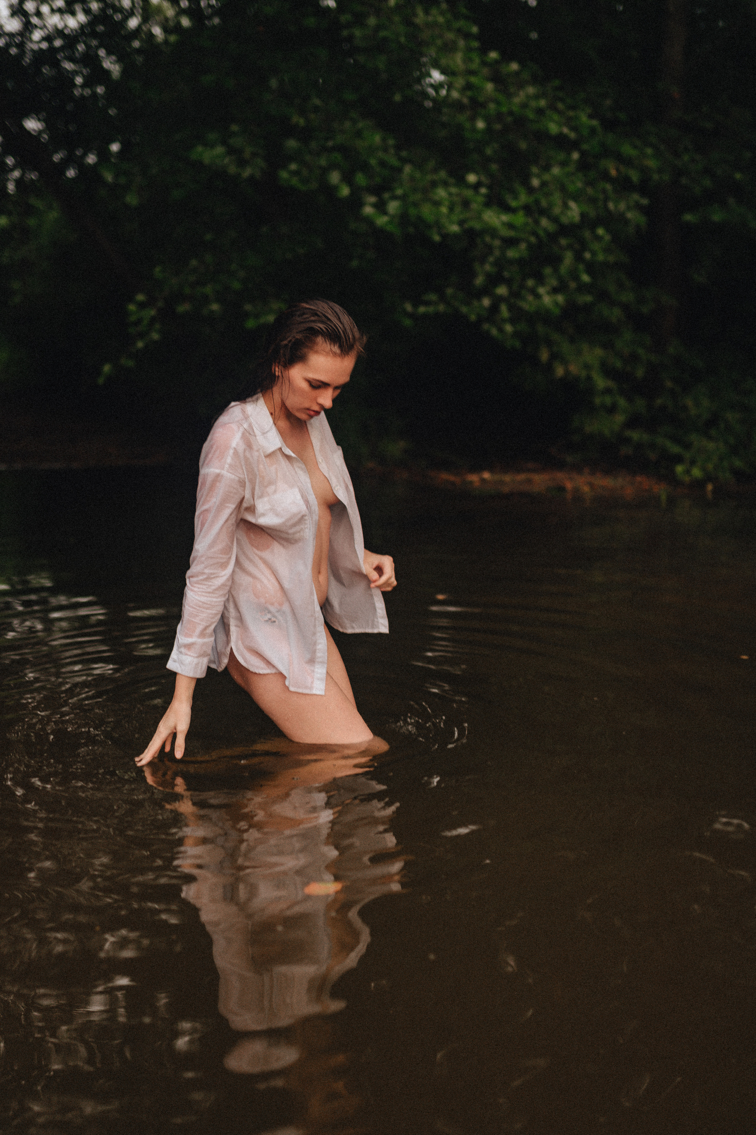 Кристина |Съемка в реке. Фотограф Карина Шмулёва. Воронеж и область