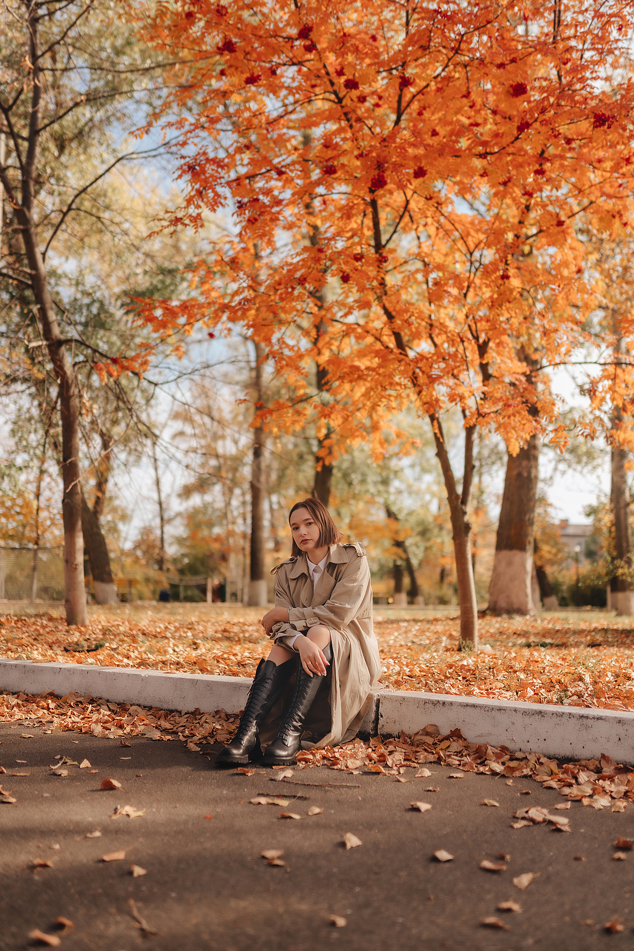 Осенняя прогулка в городском парке. Фотограф Карина Шмулёва. Воронеж и область