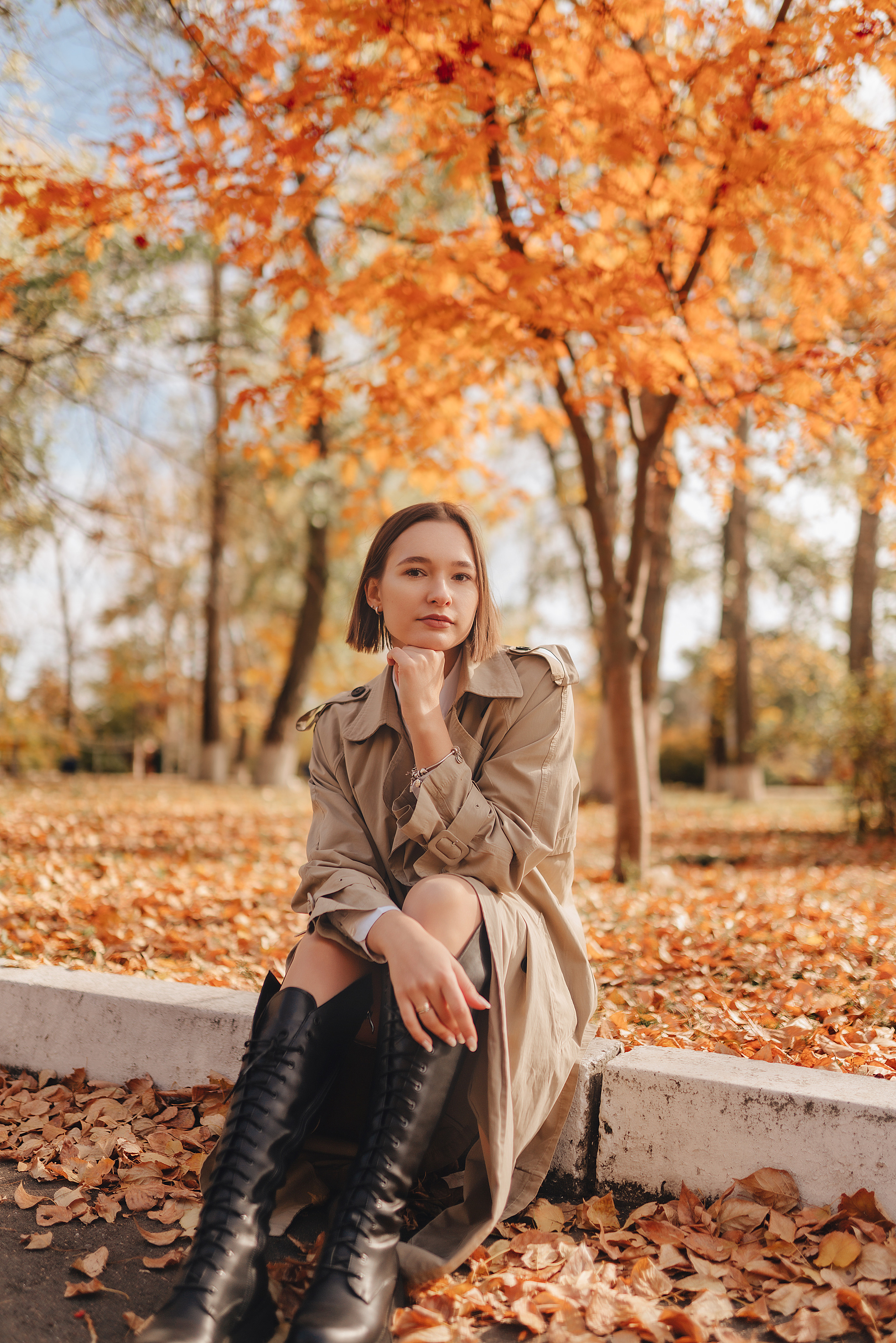 Осенняя прогулка в городском парке. Фотограф Карина Шмулёва. Воронеж и область