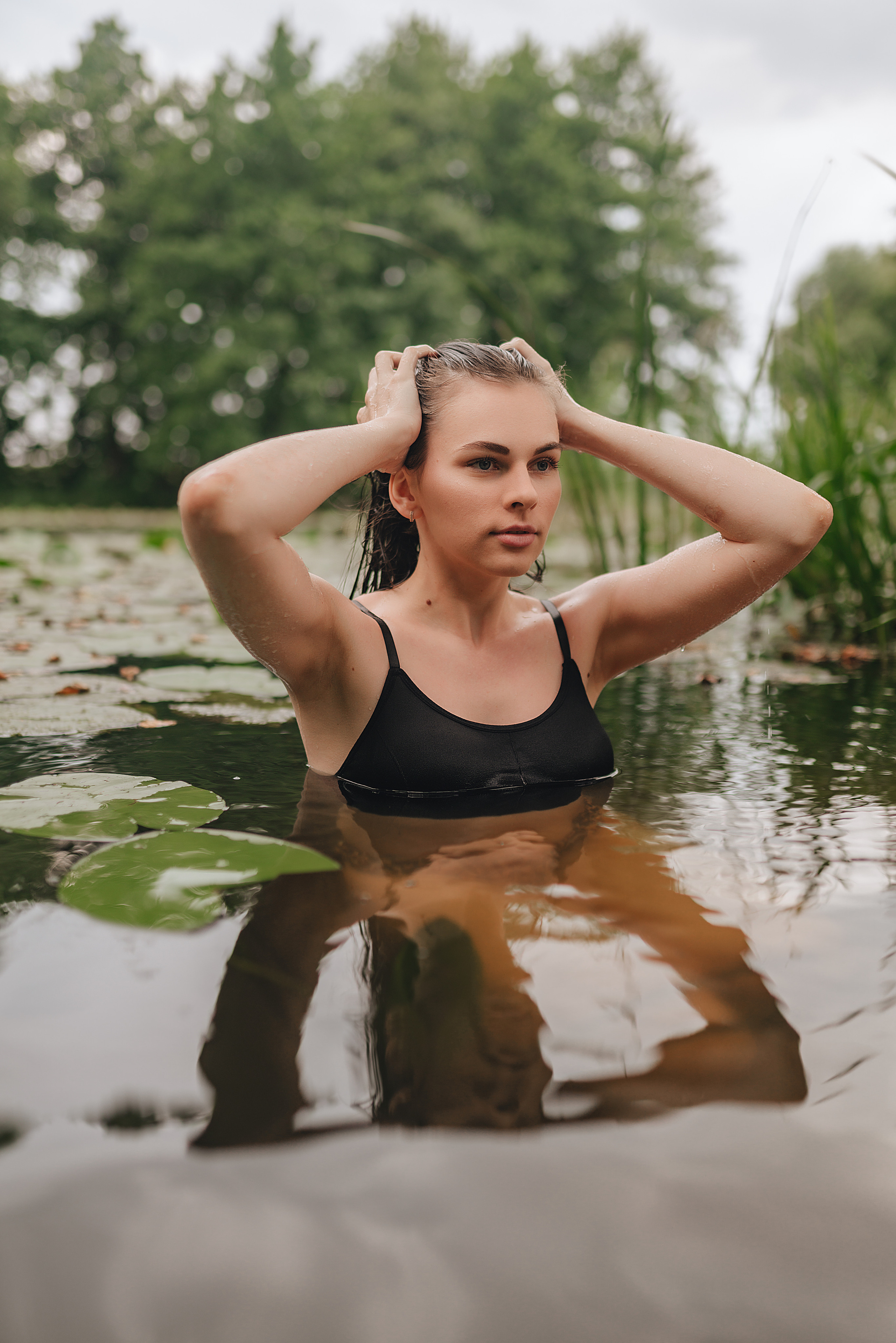 Кристина |Съемка в реке. Фотограф Карина Шмулёва. Воронеж и область