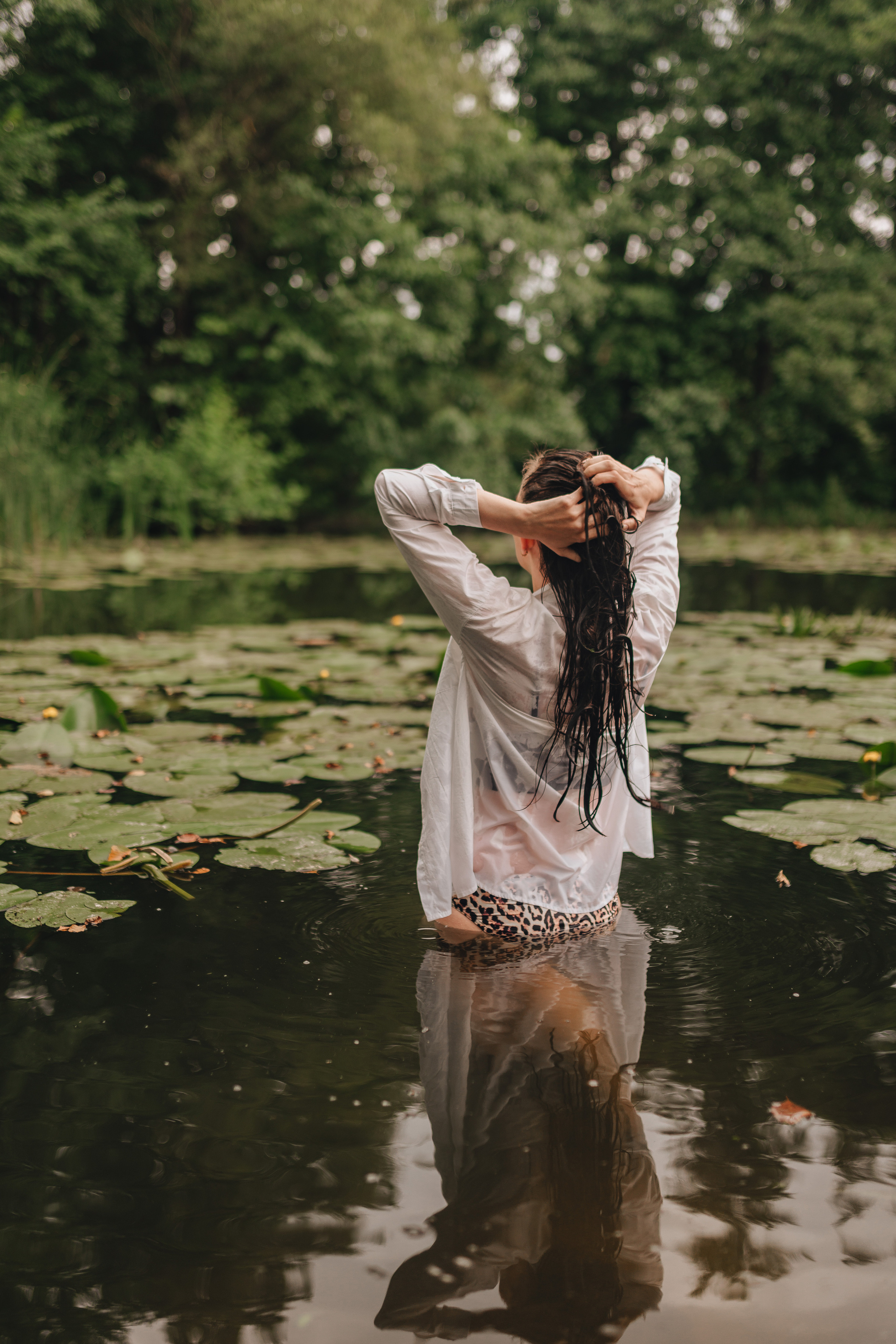 Кристина |Съемка в реке. Фотограф Карина Шмулёва. Воронеж и область