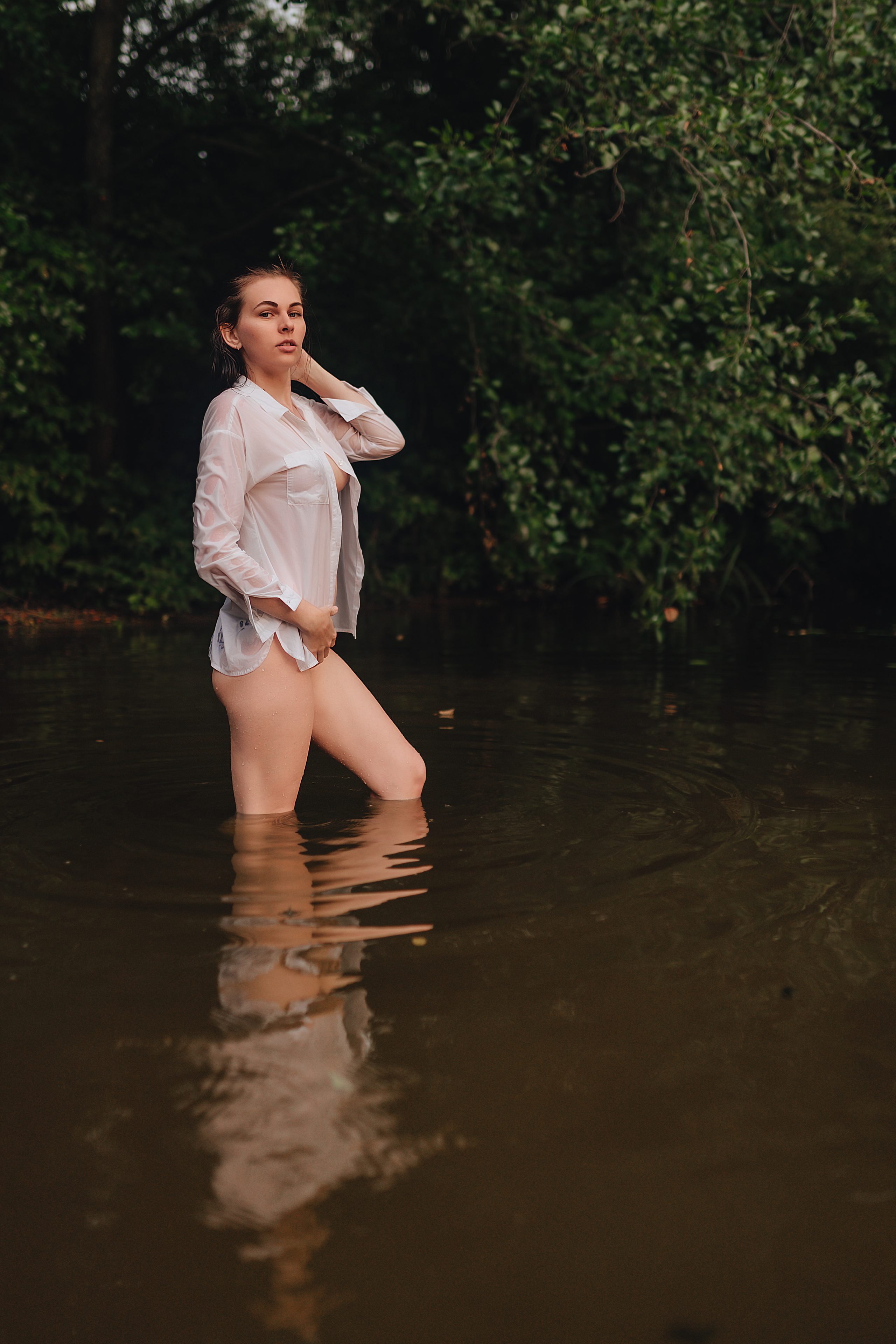 Кристина |Съемка в реке. Фотограф Карина Шмулёва. Воронеж и область