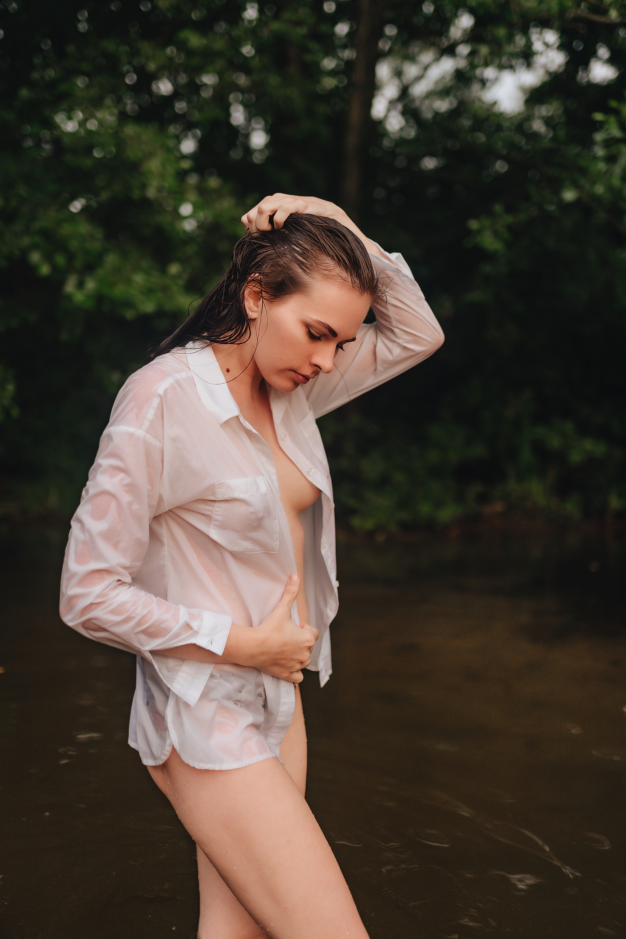 Кристина |Съемка в реке. Фотограф Карина Шмулёва. Воронеж и область