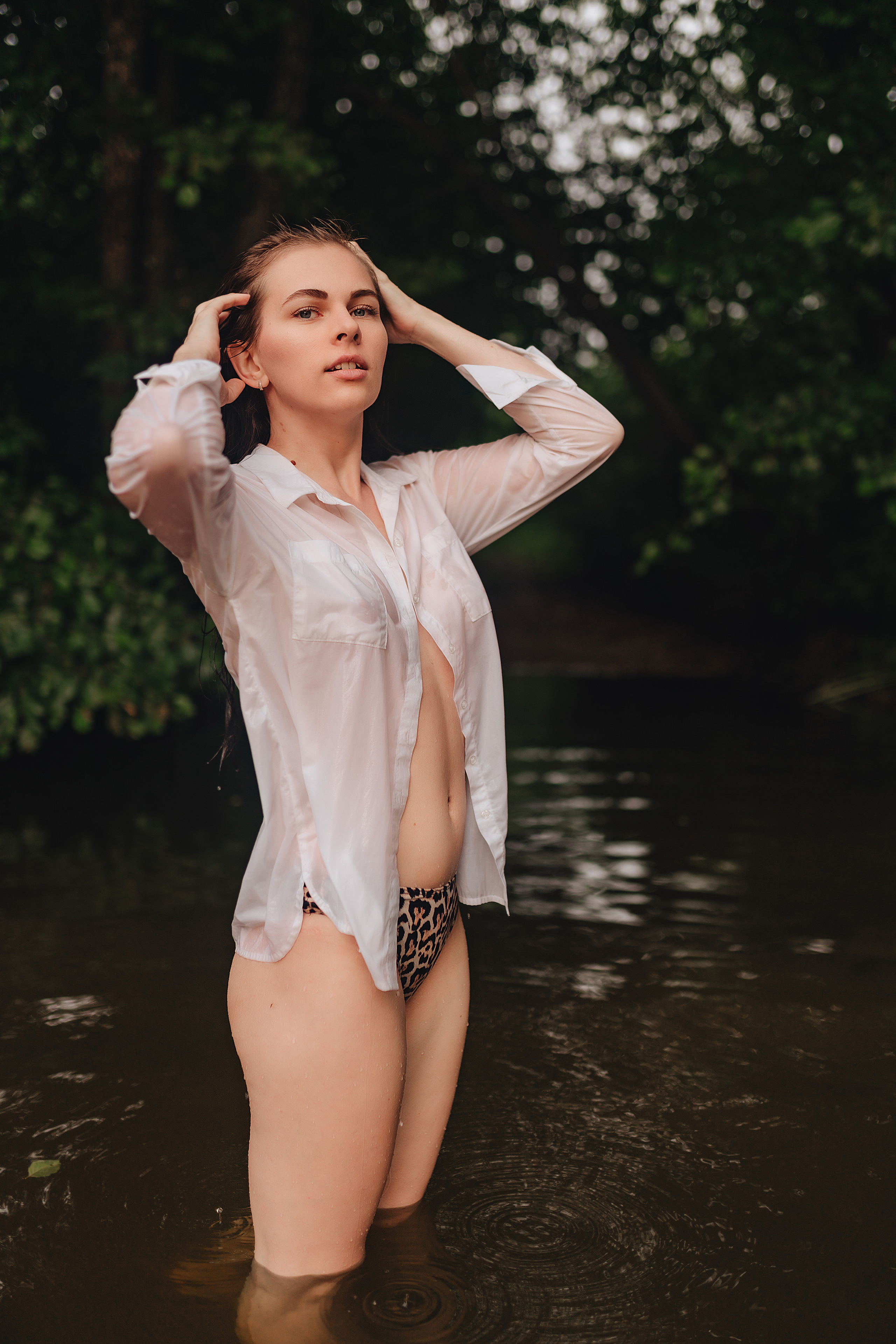 Кристина |Съемка в реке. Фотограф Карина Шмулёва. Воронеж и область