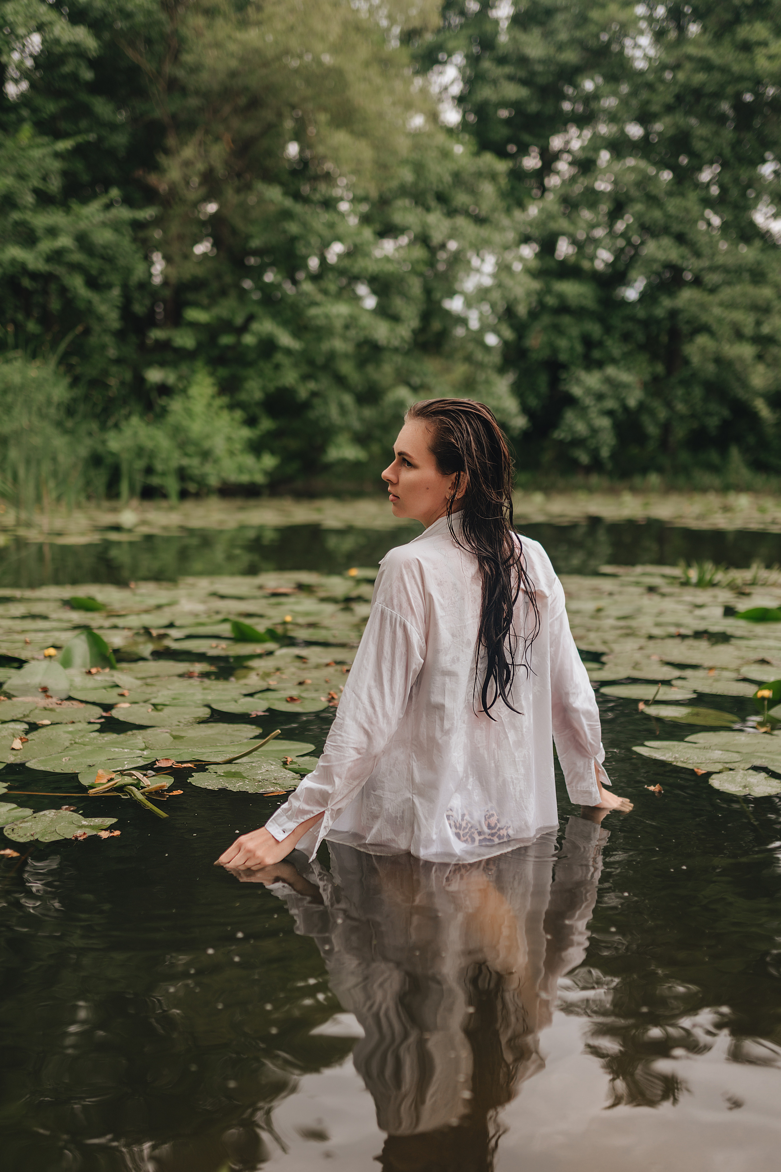 Кристина |Съемка в реке. Фотограф Карина Шмулёва. Воронеж и область