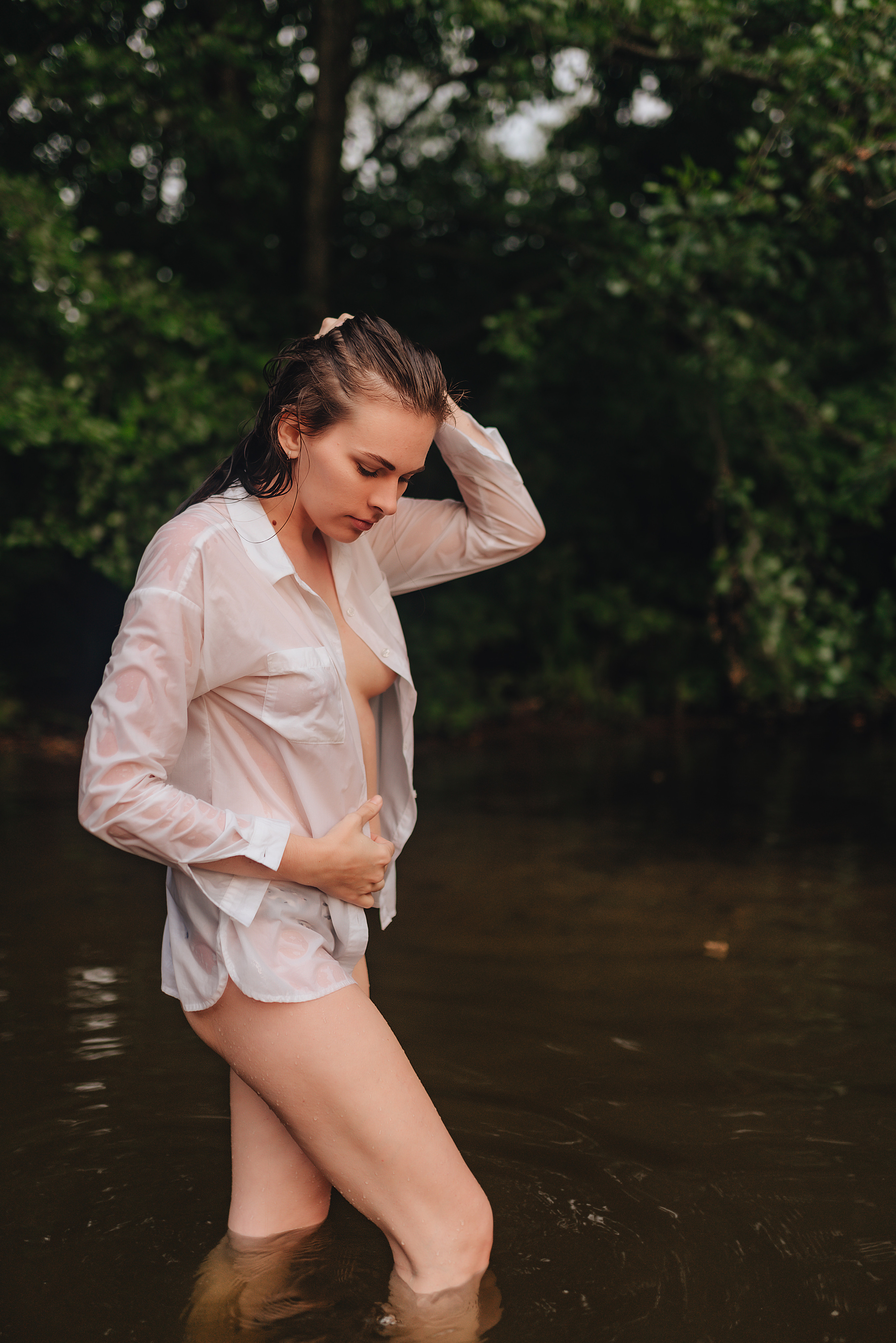 Кристина |Съемка в реке. Фотограф Карина Шмулёва. Воронеж и область