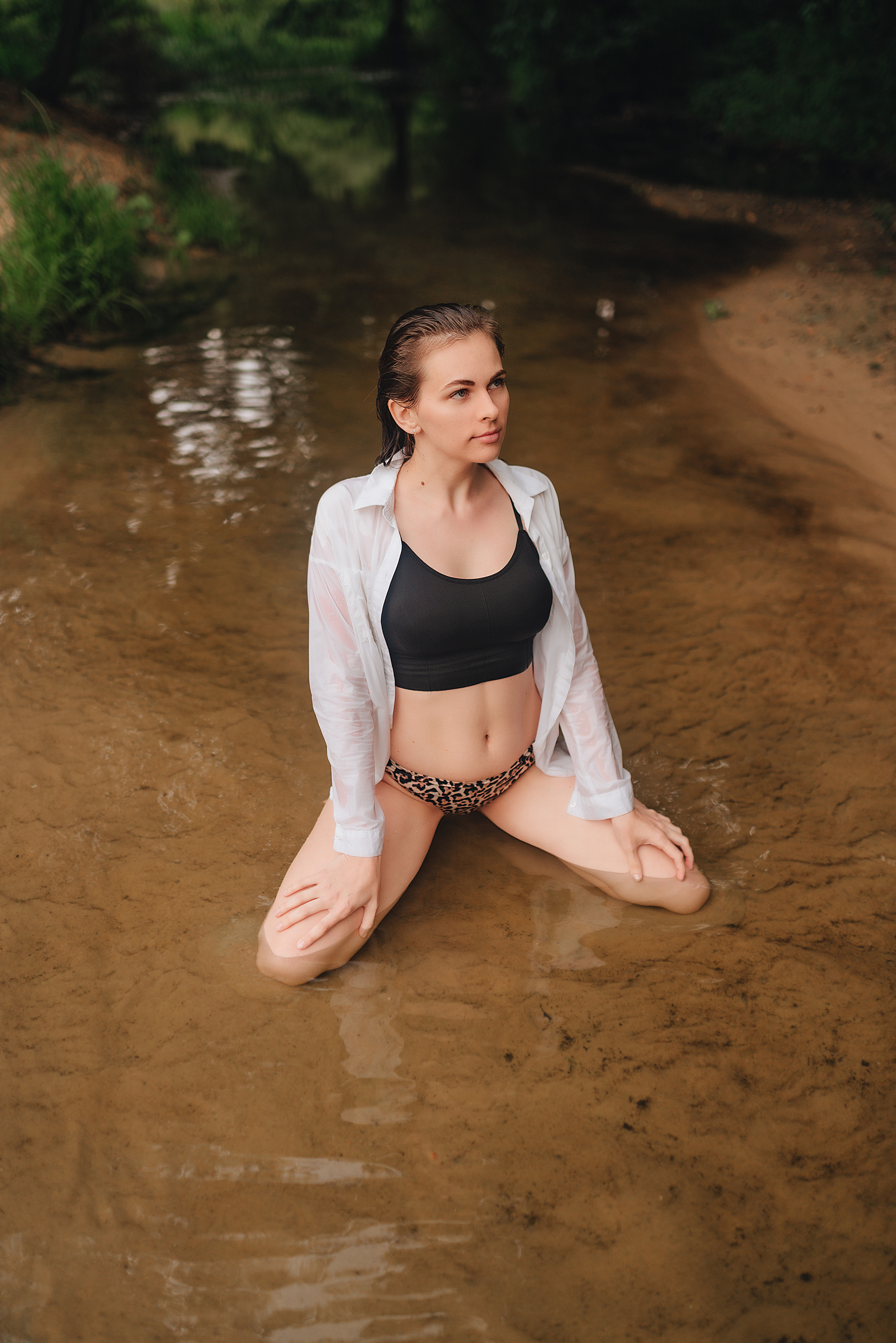 Кристина |Съемка в реке. Фотограф Карина Шмулёва. Воронеж и область