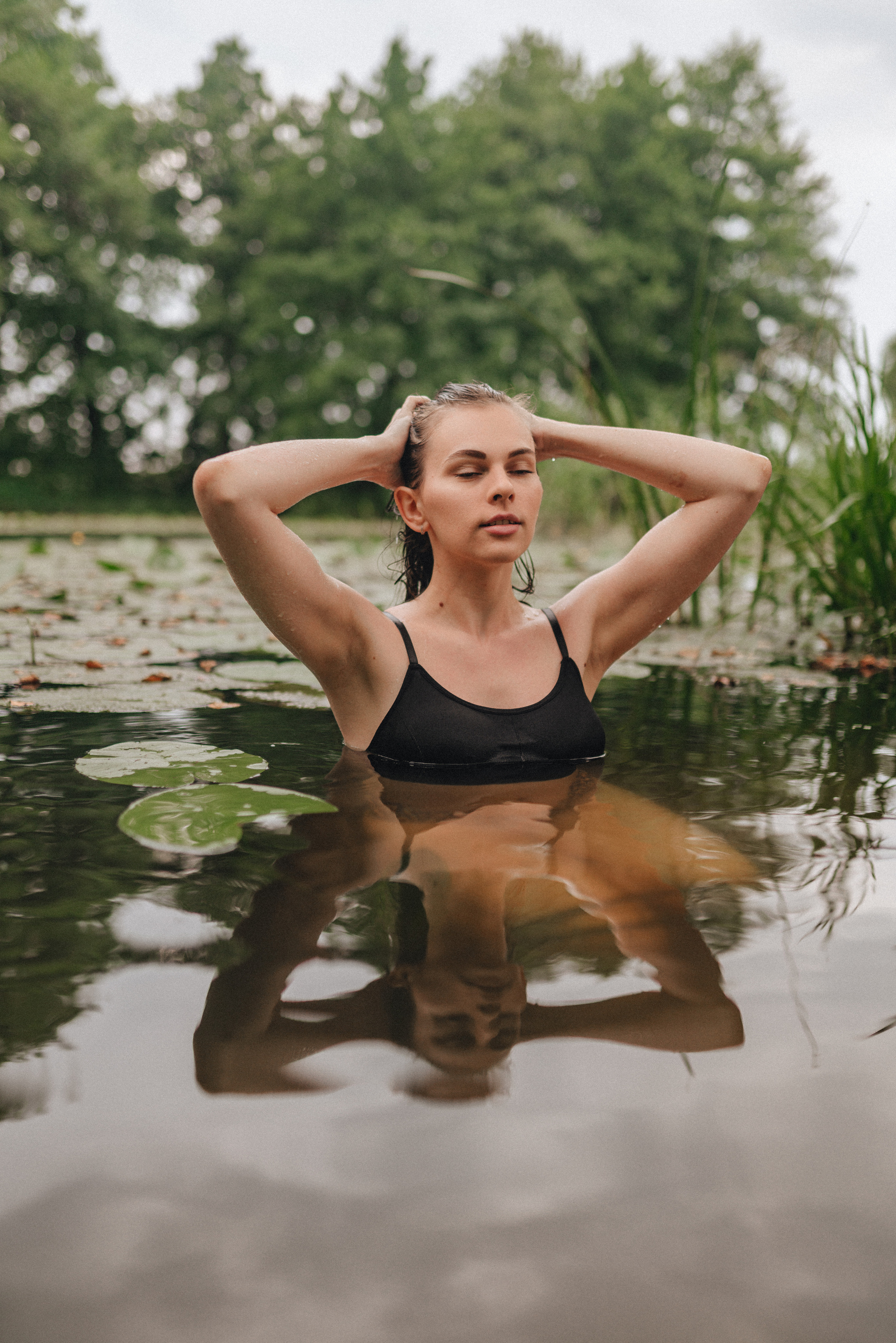 Кристина |Съемка в реке. Фотограф Карина Шмулёва. Воронеж и область