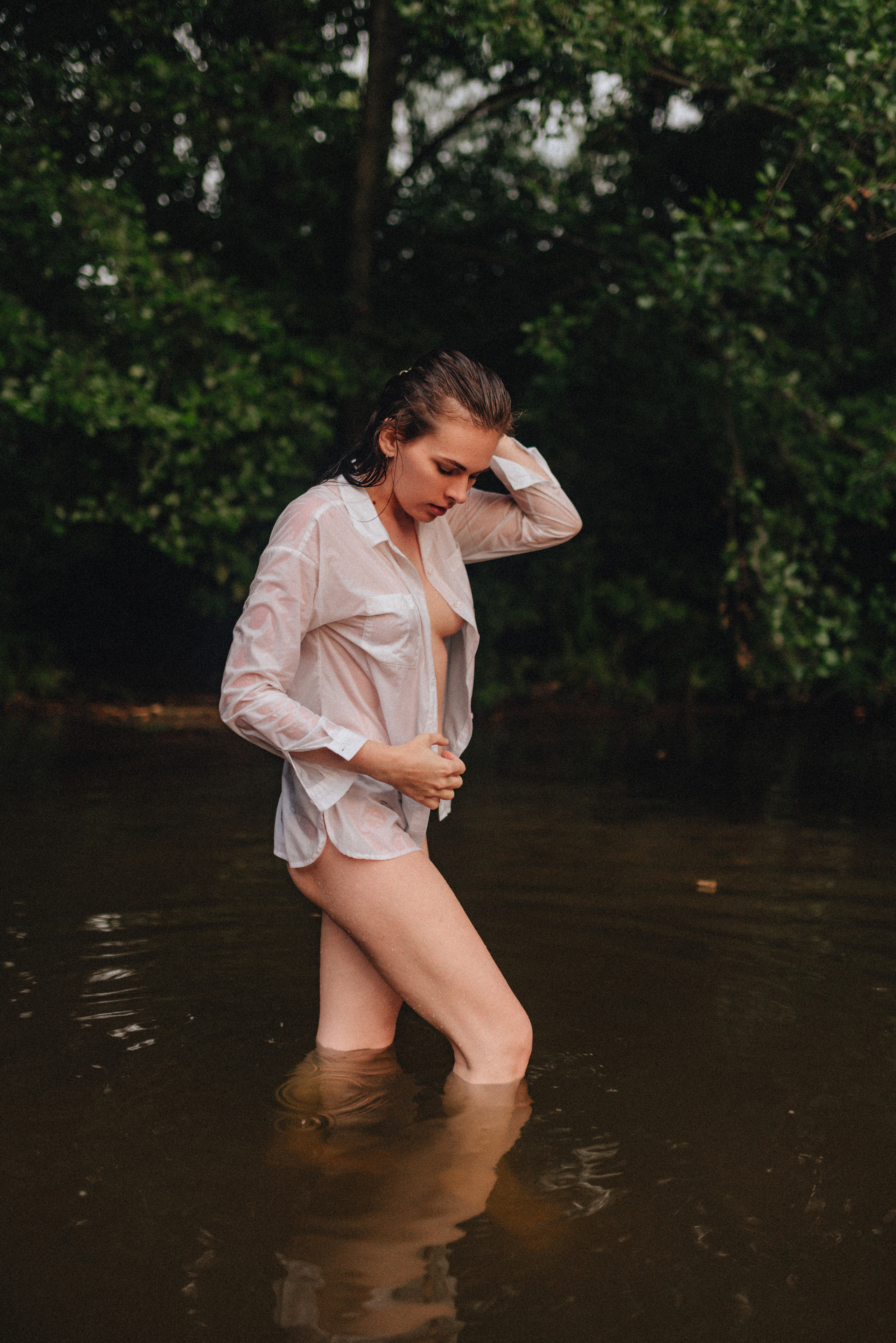 Кристина |Съемка в реке. Фотограф Карина Шмулёва. Воронеж и область