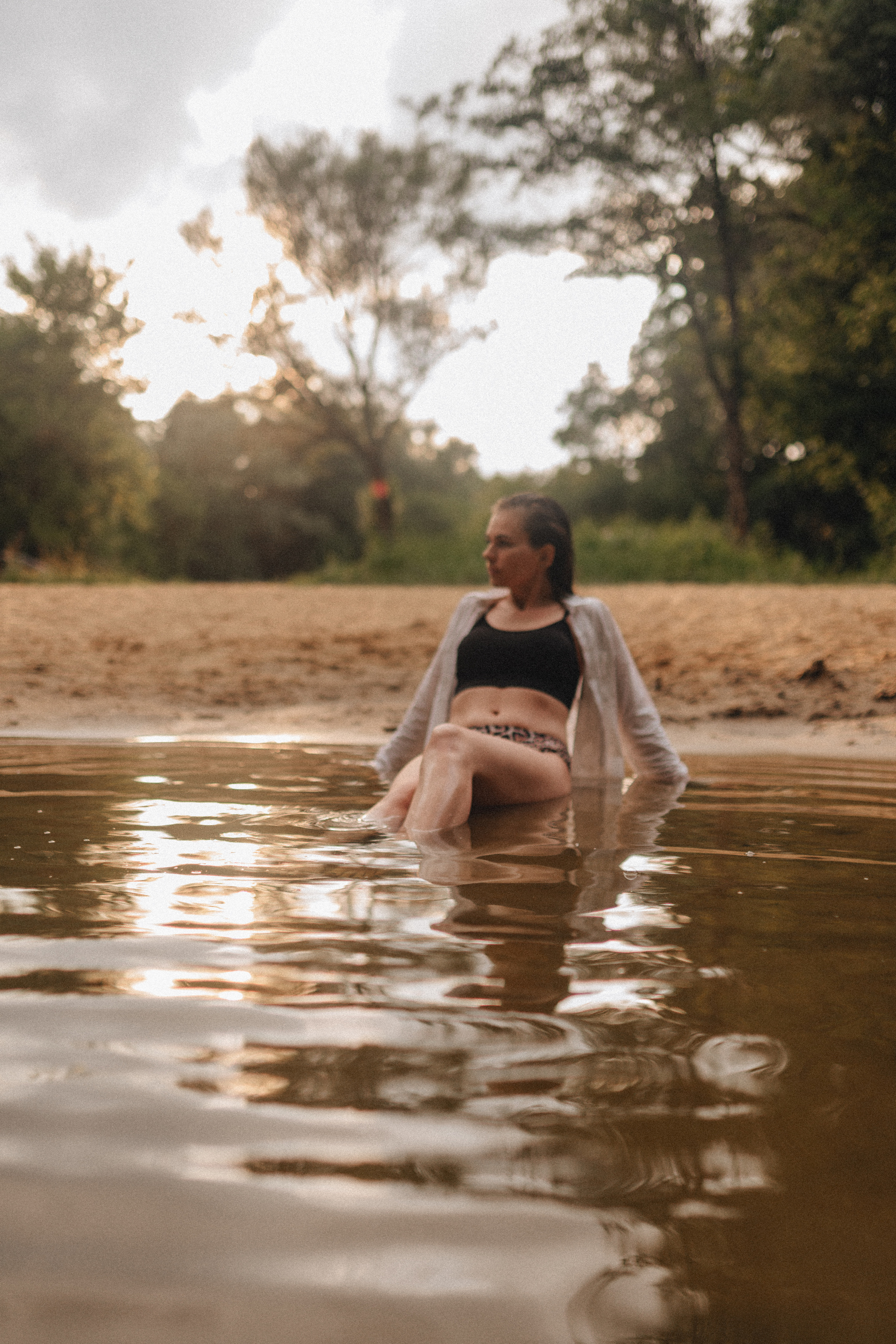 Кристина |Съемка в реке. Фотограф Карина Шмулёва. Воронеж и область