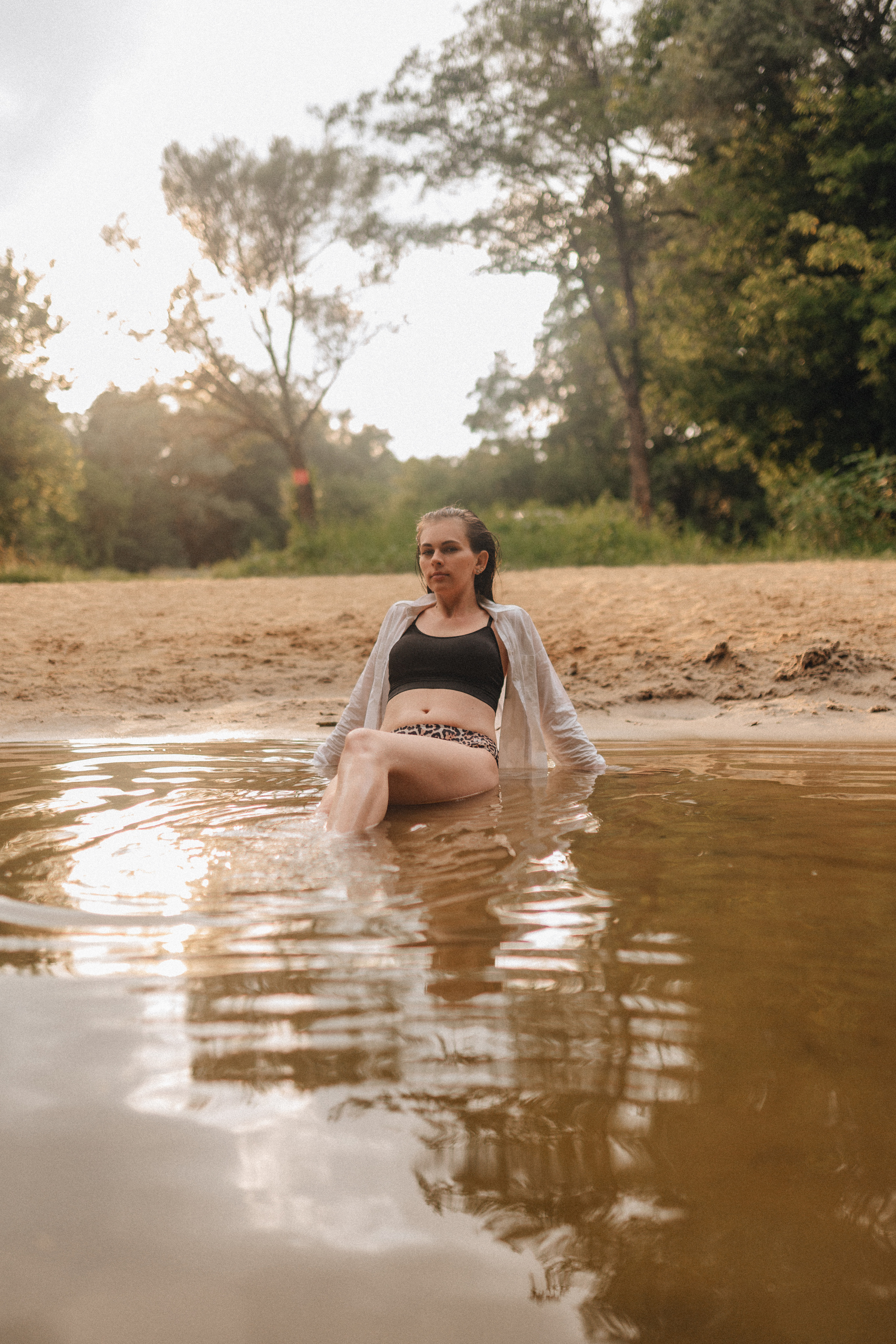 Кристина |Съемка в реке. Фотограф Карина Шмулёва. Воронеж и область