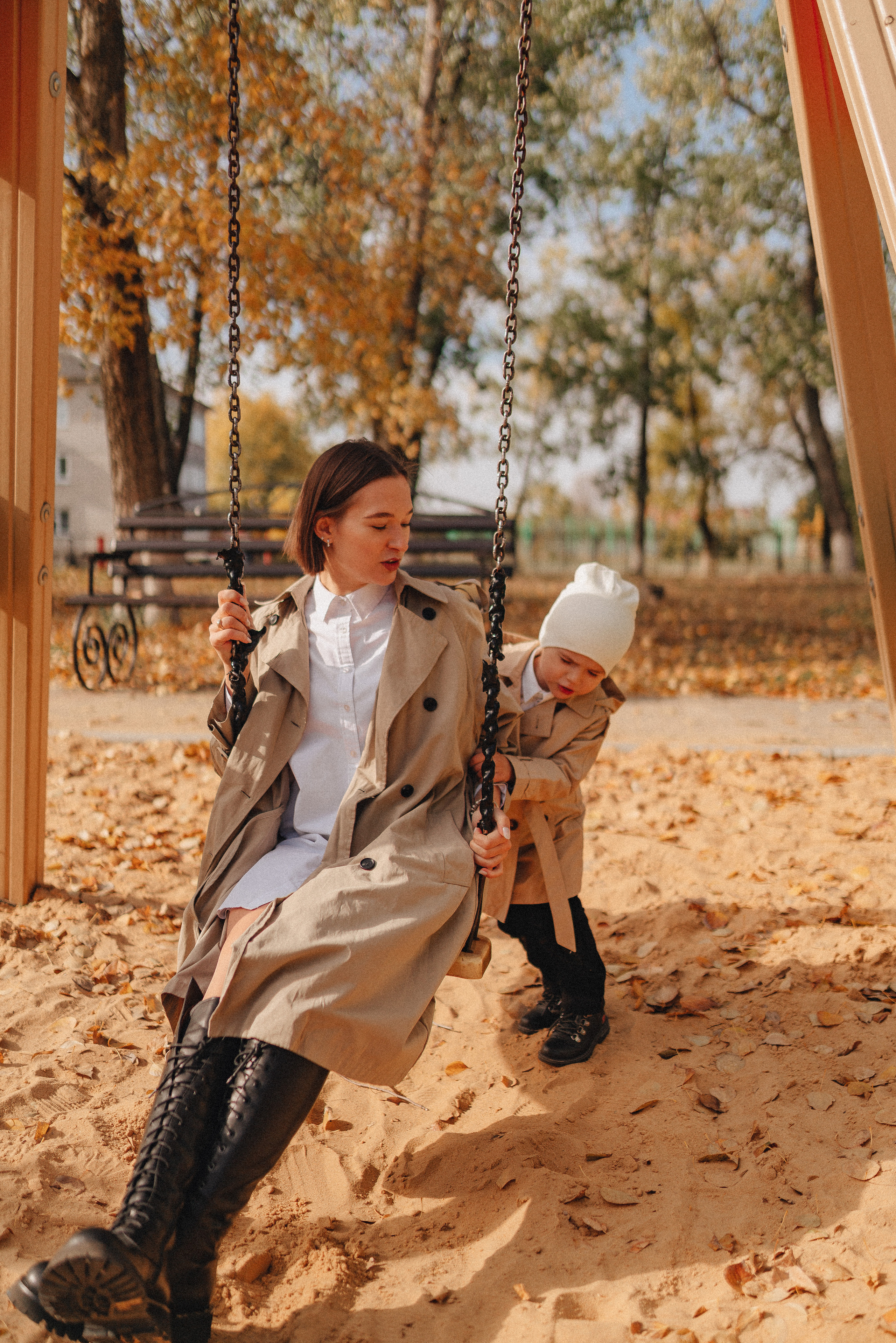 Осенняя прогулка в городском парке. Фотограф Карина Шмулёва. Воронеж и область