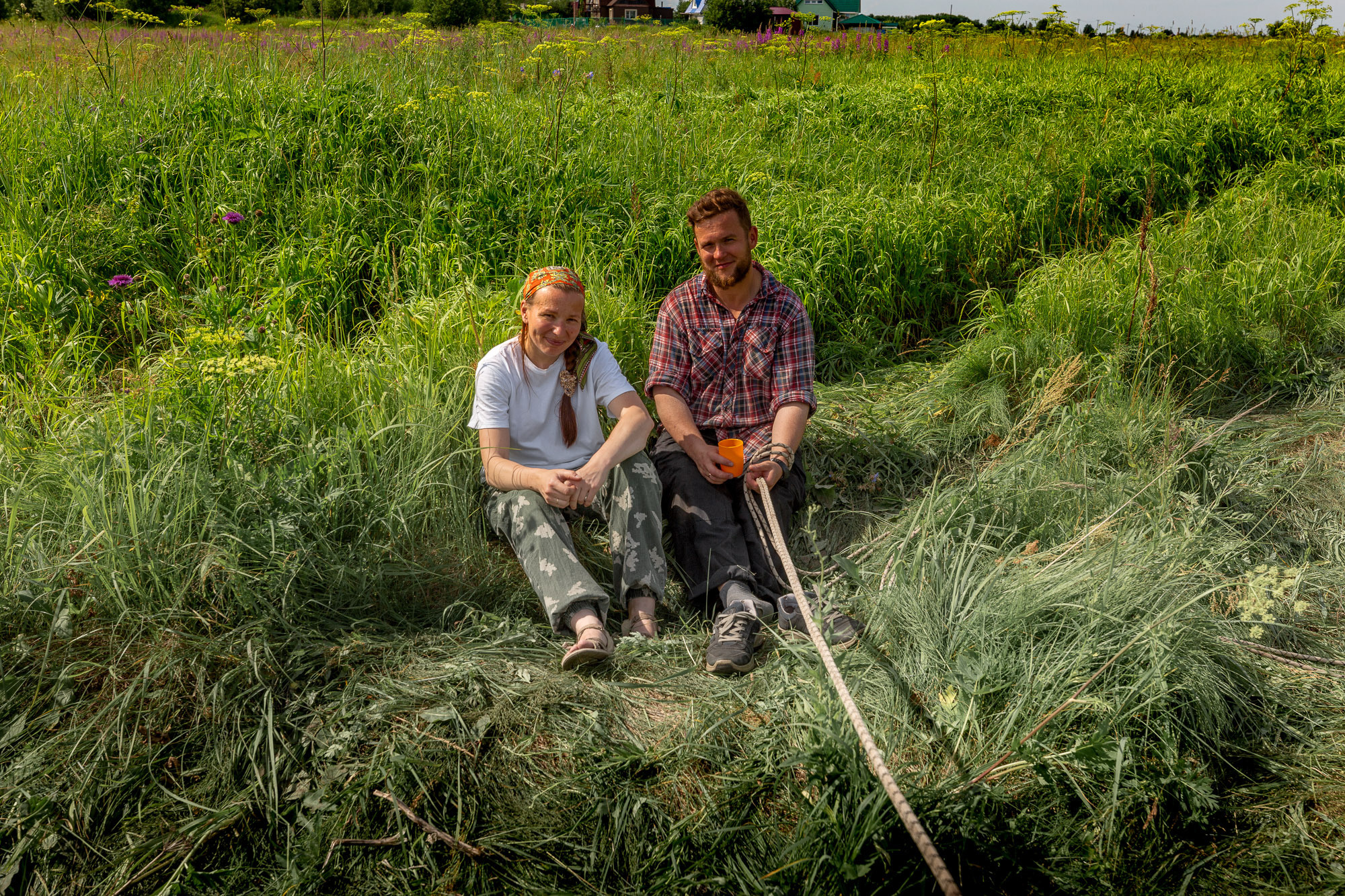 Воздвижение поклонного креста. Кегостров. Фотограф — путешественник Светлана Романовская