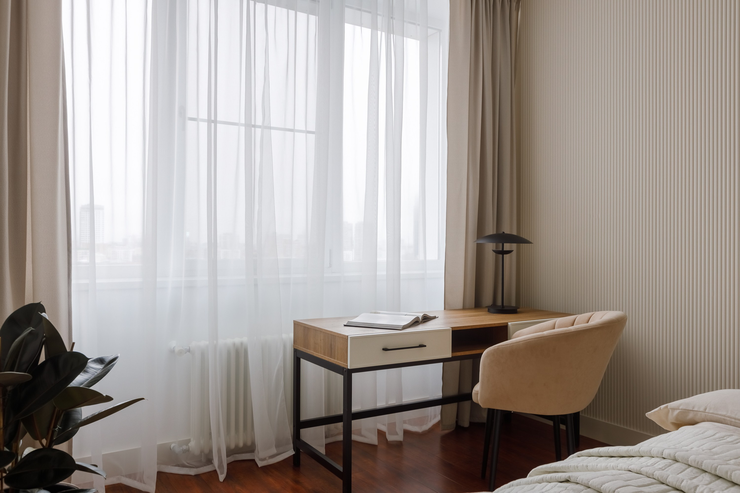 Бежевая квартира в Аэробусе. Интерьерный фотограф в Москве Роман Потапов