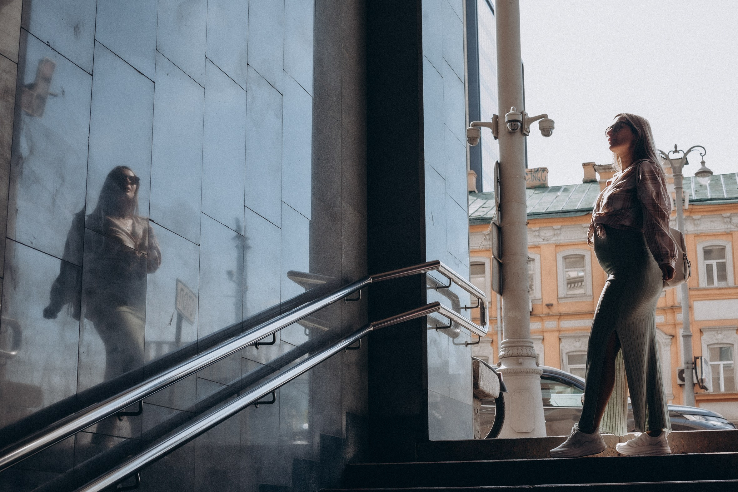 Оля и солнце. (репортажный портрет, беременная съёмка). Портретный и репортажный фотограф в Москве, Ольга Ларема