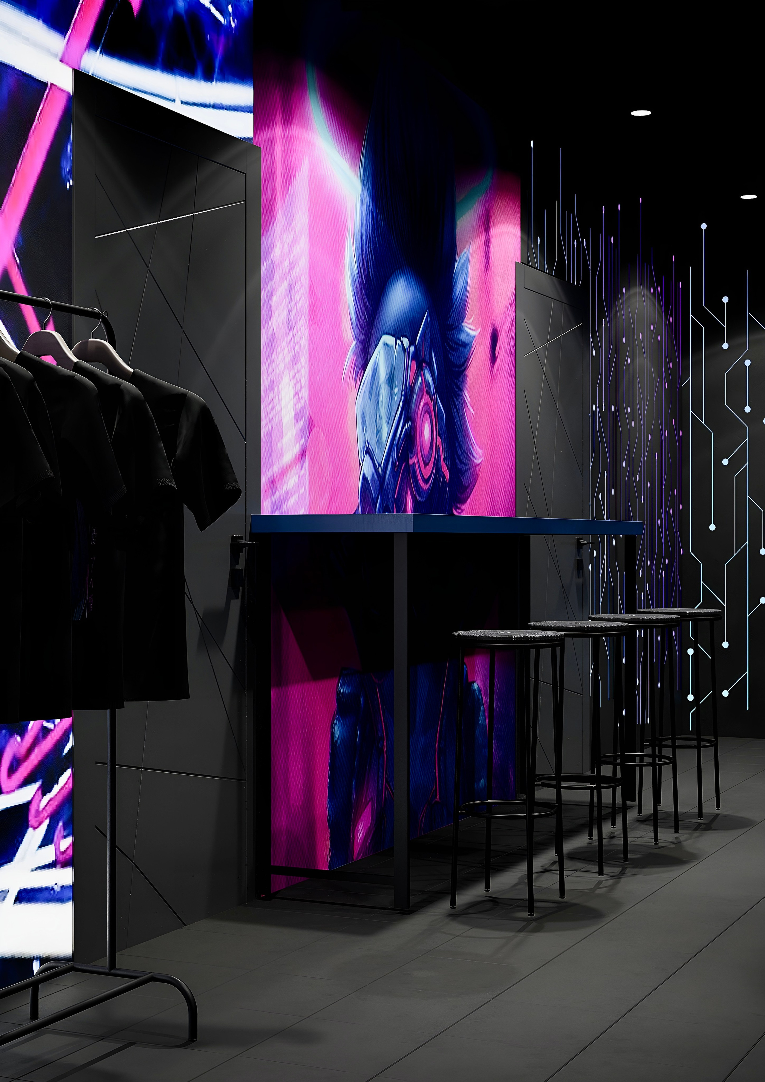 Компьютерный клуб «Soul Game» г. Санкт-Петербург. Батракова Наталья дизайнер интерьеров Санкт-Петербург Москва Архангель