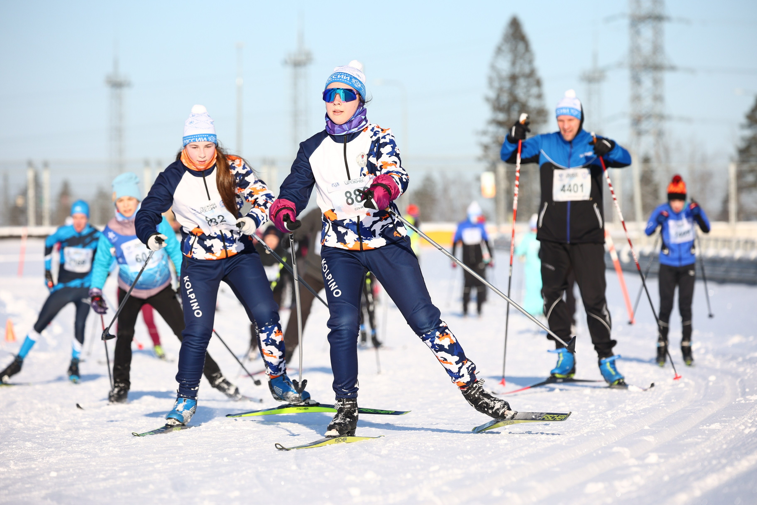 Лыжня России Игора Драйв 2025. Спортивный фотограф в Санкт-Петербурге Илья Vacool