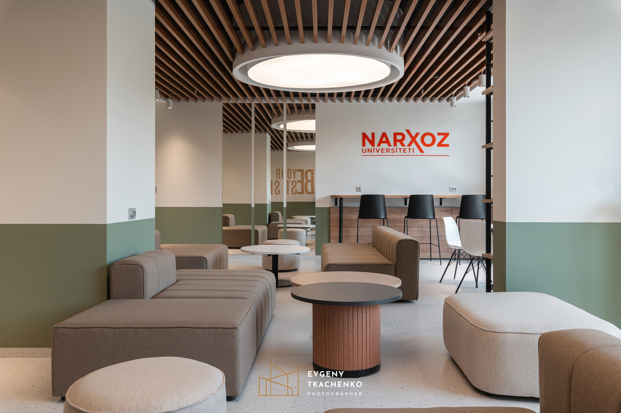 Общежитие университета NarXoz в Алматы. Архитектурный и интерьерный фотограф в Казахстане