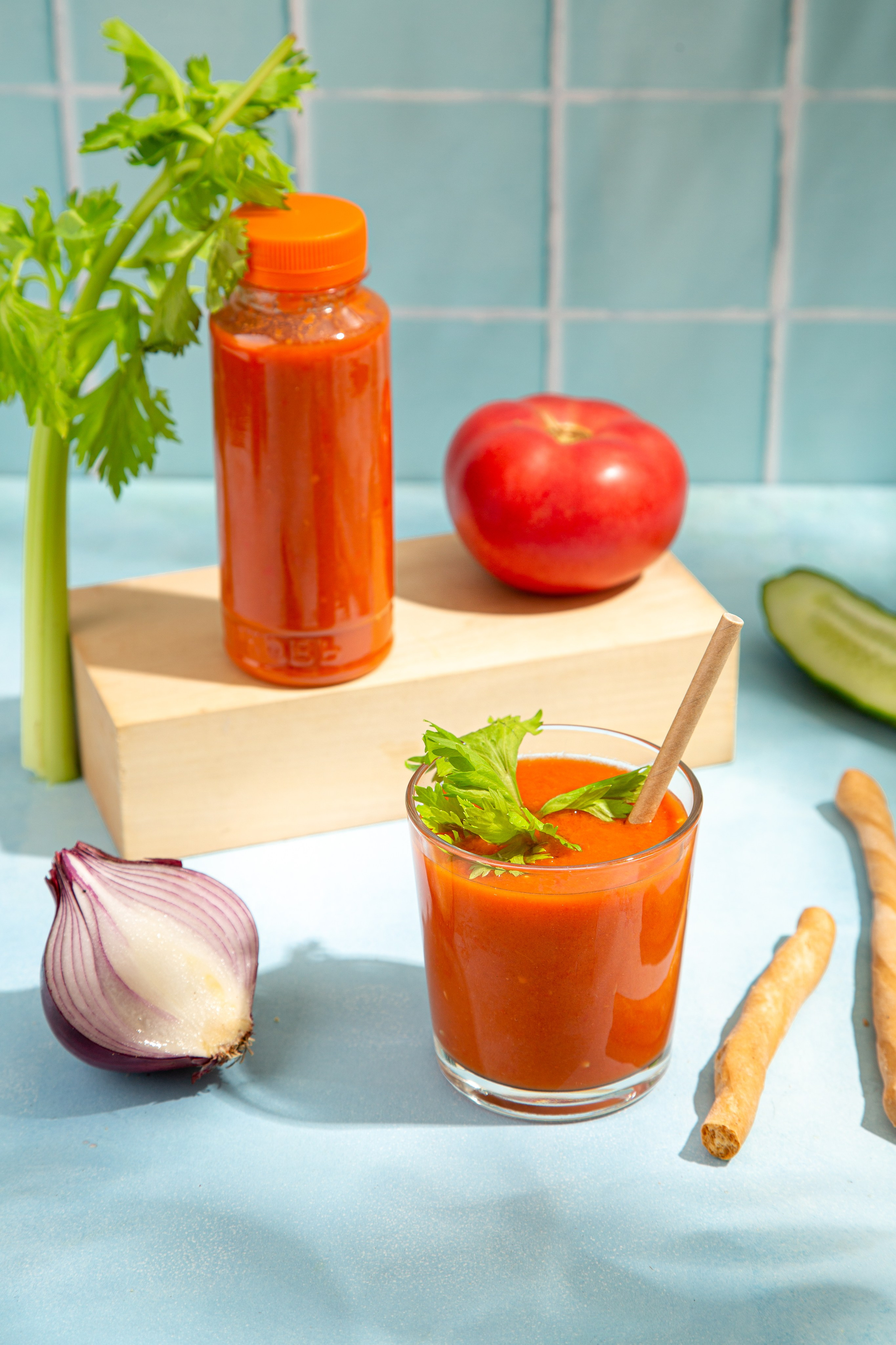 магазин «Морковь», съёмка смузи