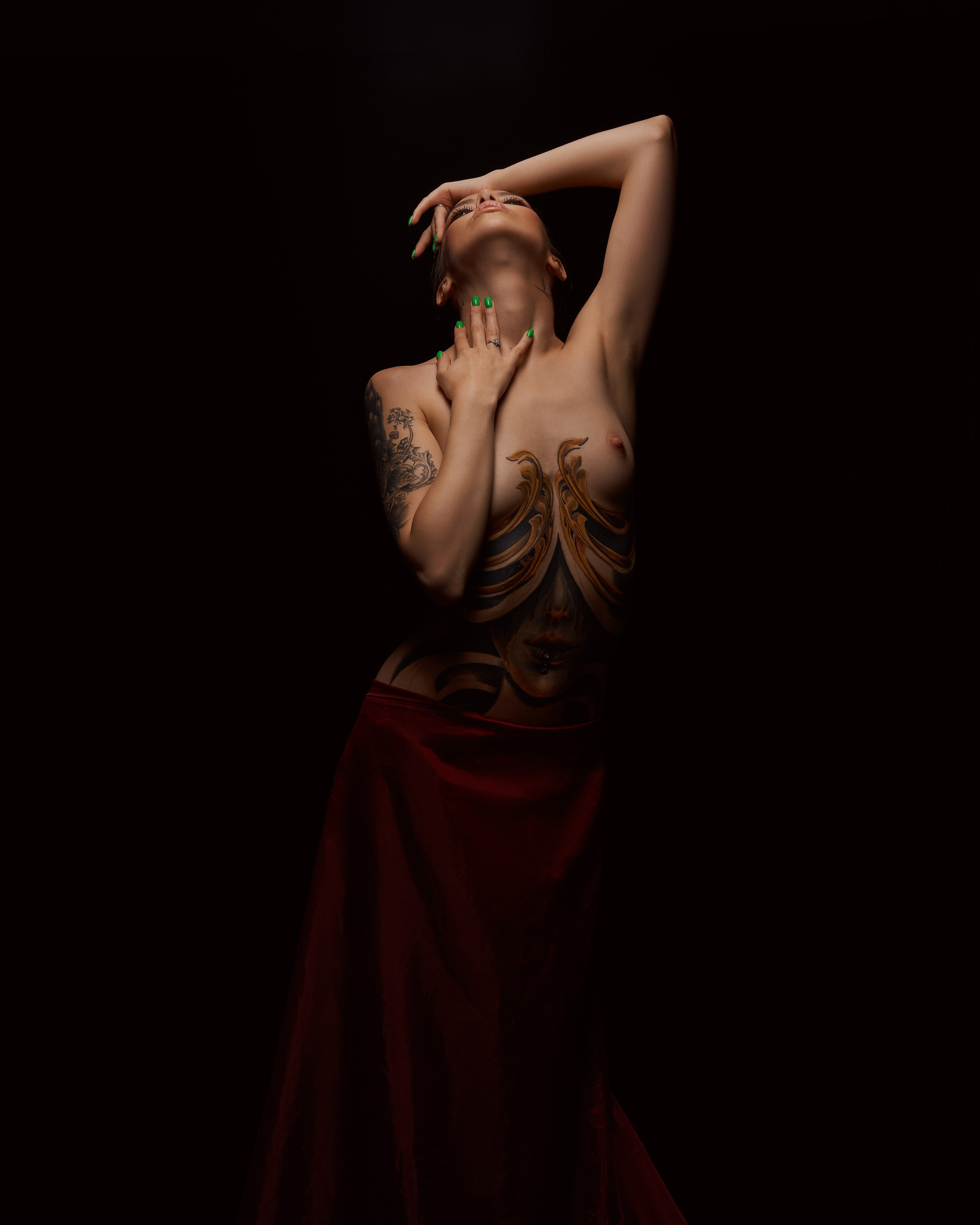 Съёмка на черном фоне