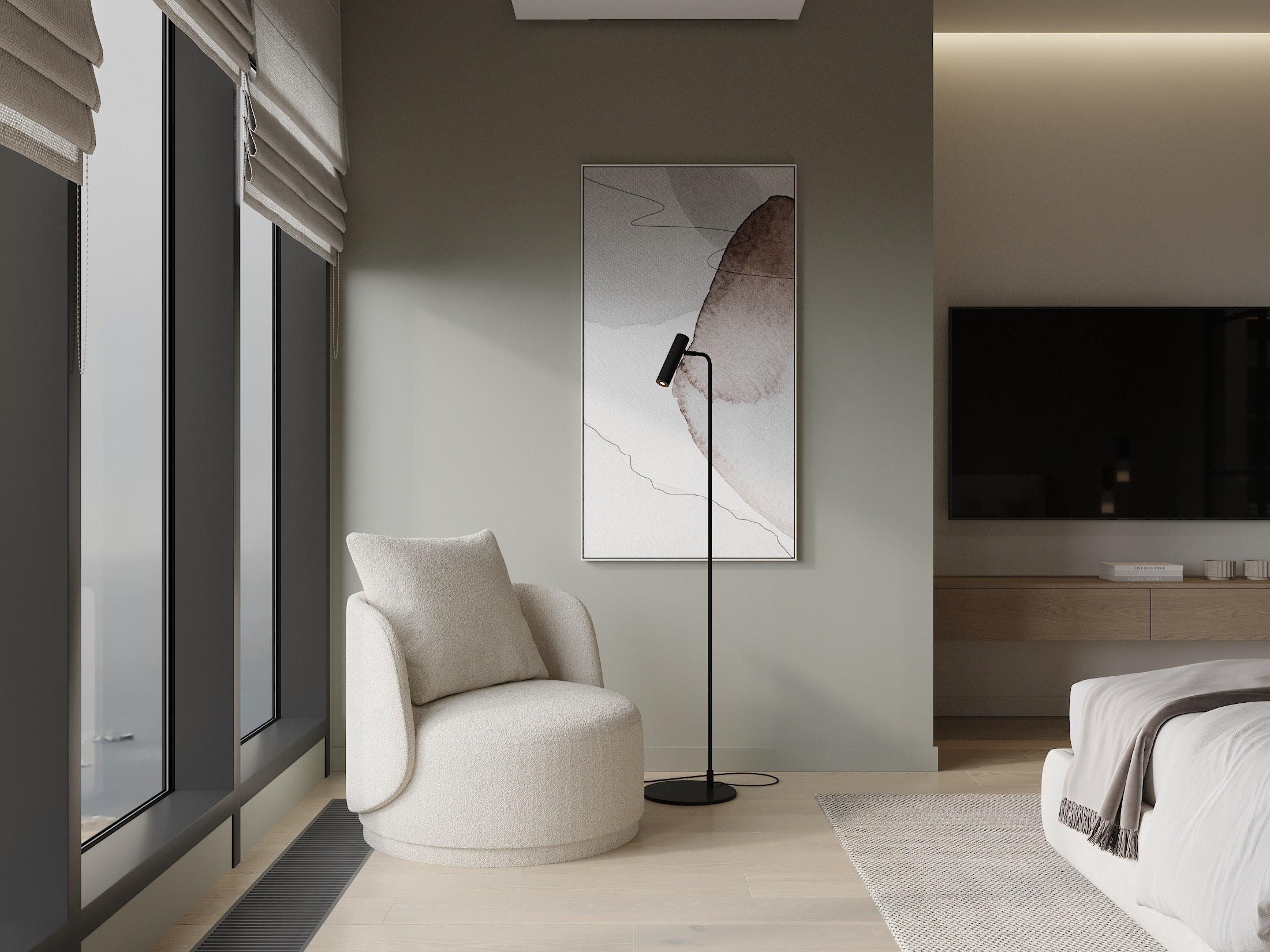 ЖК Аквамарин 112.0 кв.м. Дизайнер интерьера и 3D визуализатор Ванчугова Ольга