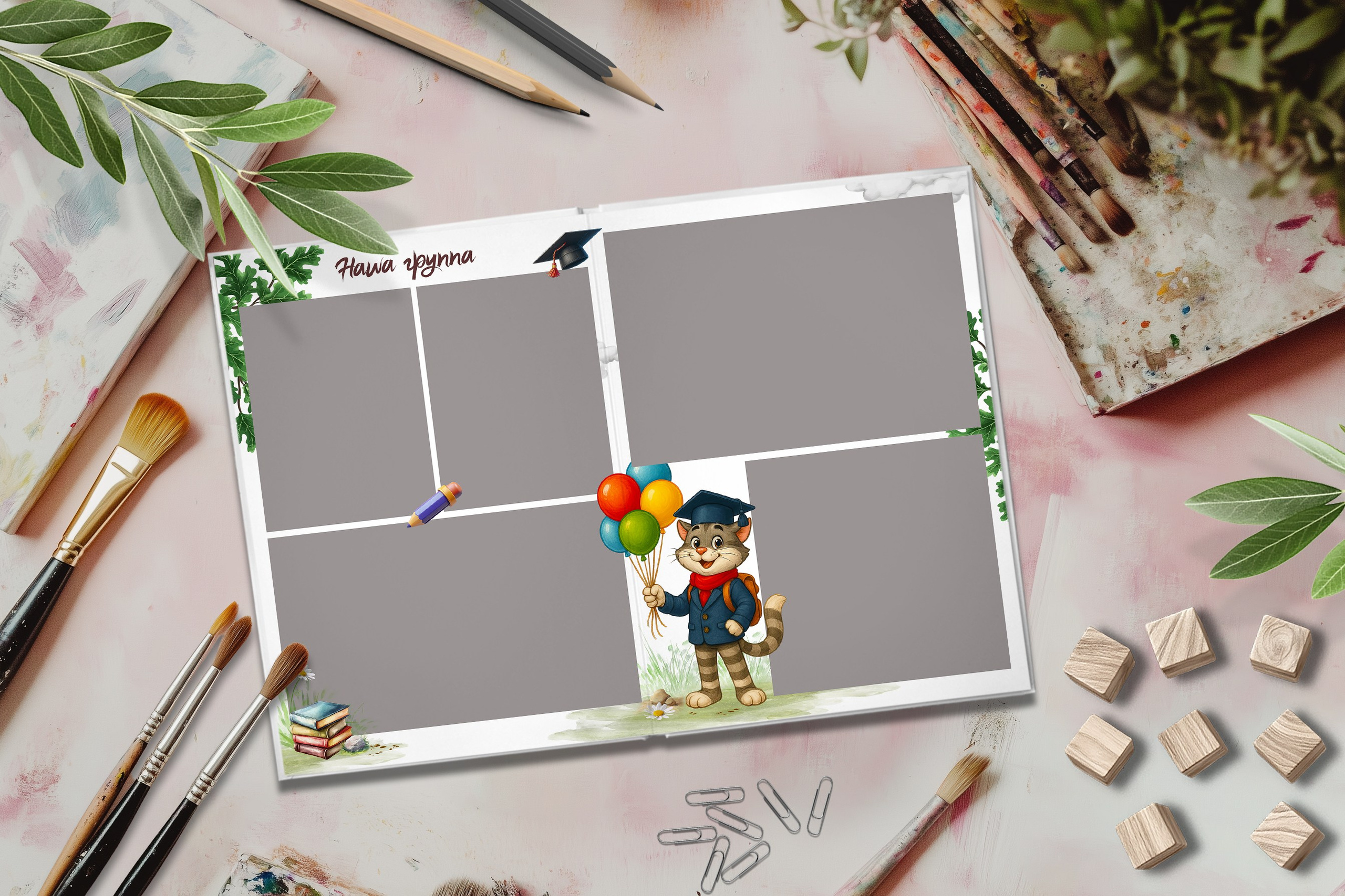 Дизайн Простоквашино. Шаблоны и дизайны выпускных альбомов и фотокниг