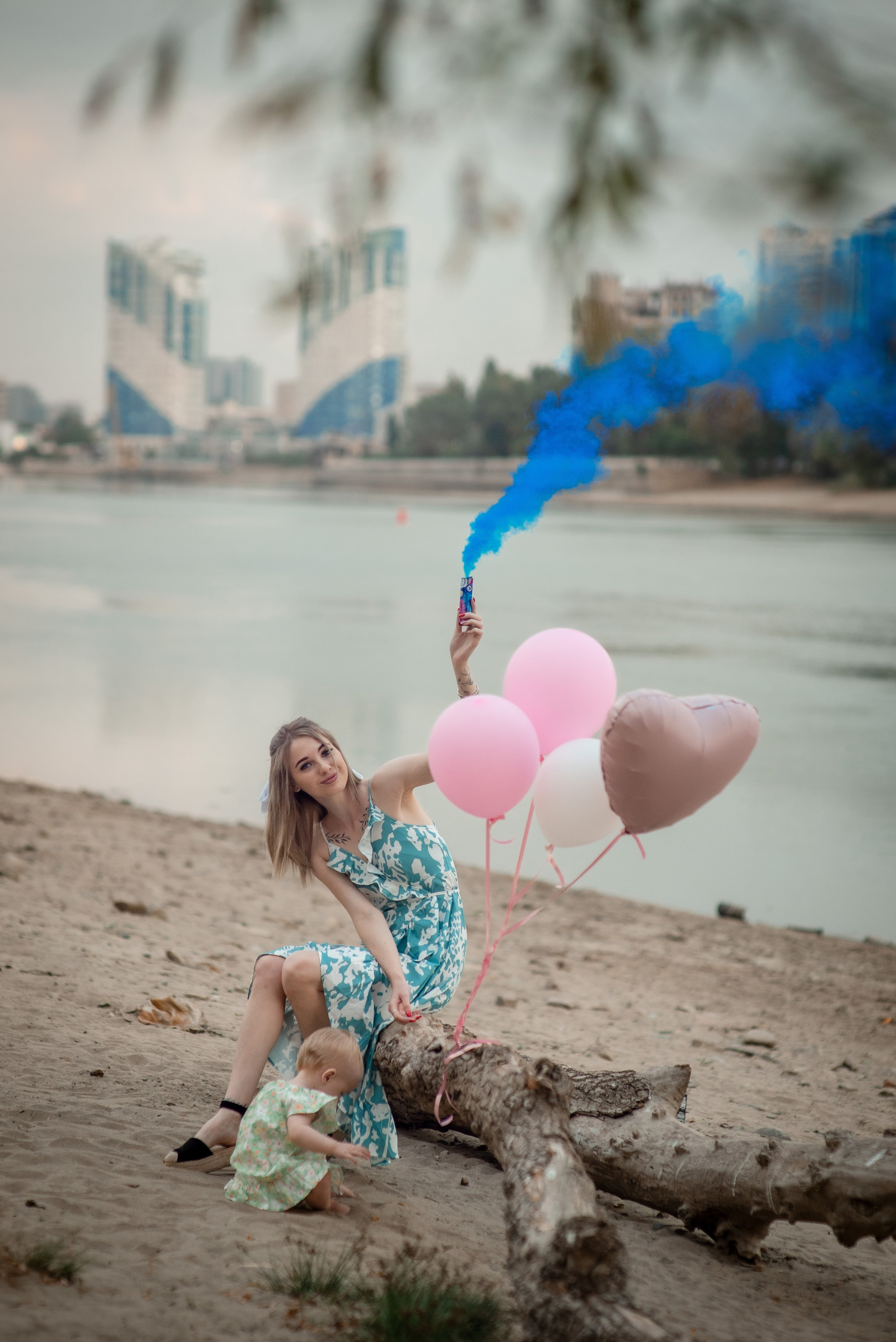 Фотосессия мама с дочкой_река Кубань (цветокор). Детский и семейный фотограф Краснодар / Сочи Сергеева Олеся